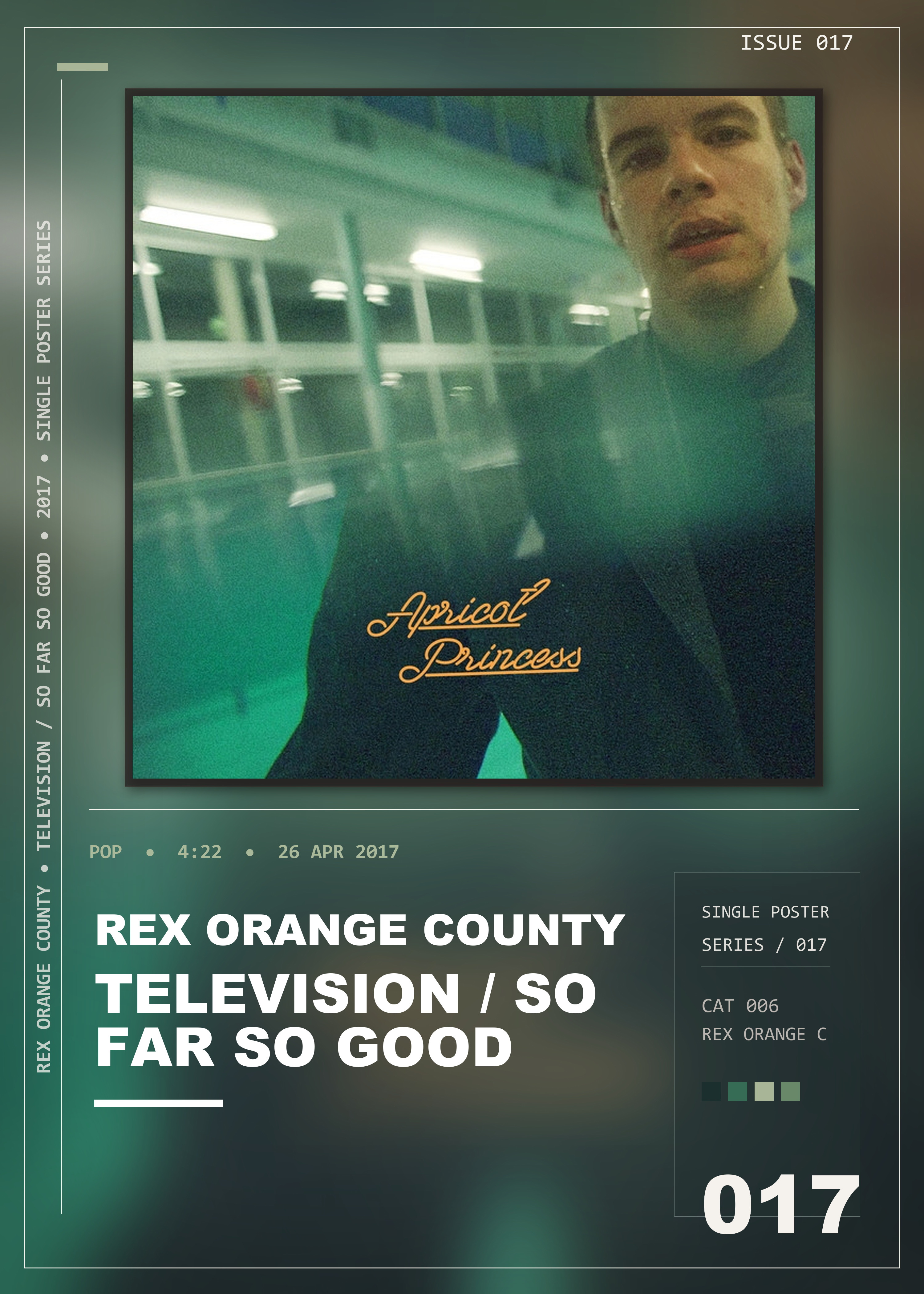 Music poster: Rex Orange County - Television So Far So Good