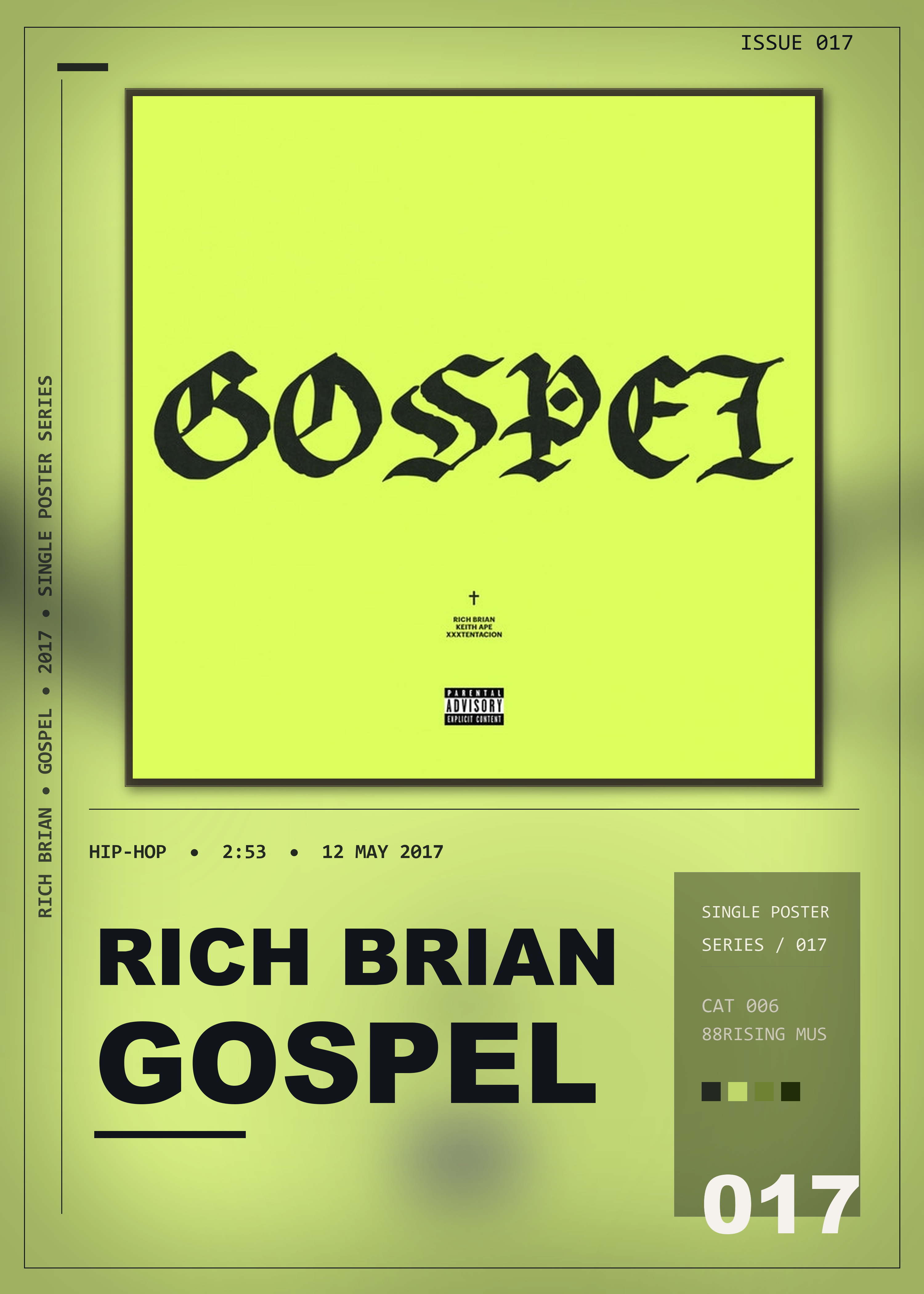 Music poster: Rich Brian - Gospel