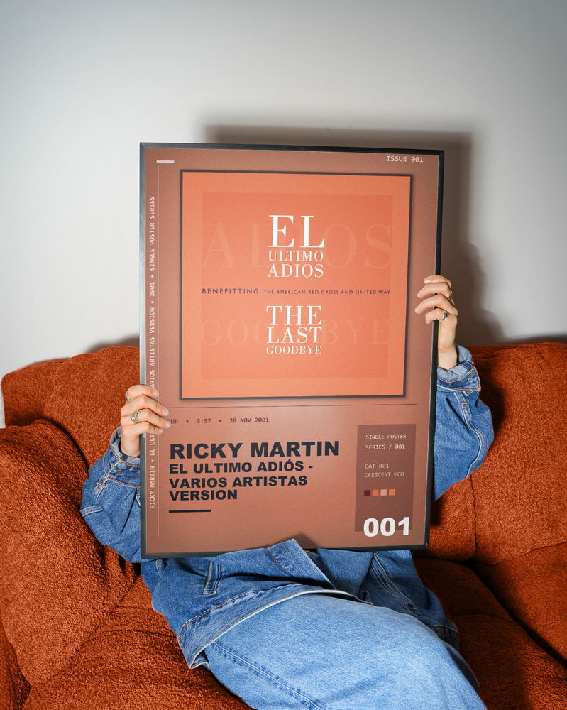 Music poster: Ricky Martin - El Ultimo Adiós - Varios Artistas Version