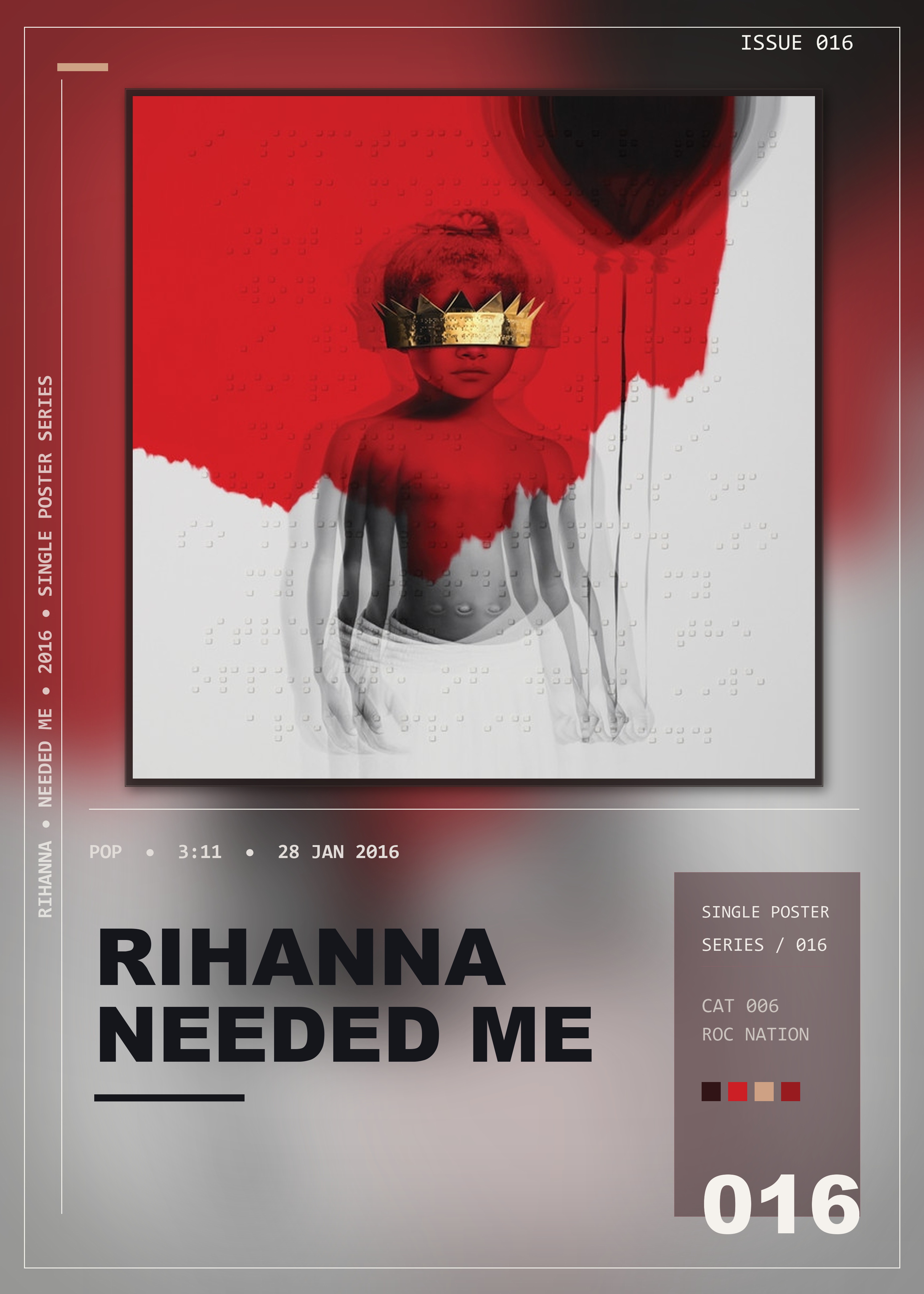 Music poster: Rihanna - Needed Me