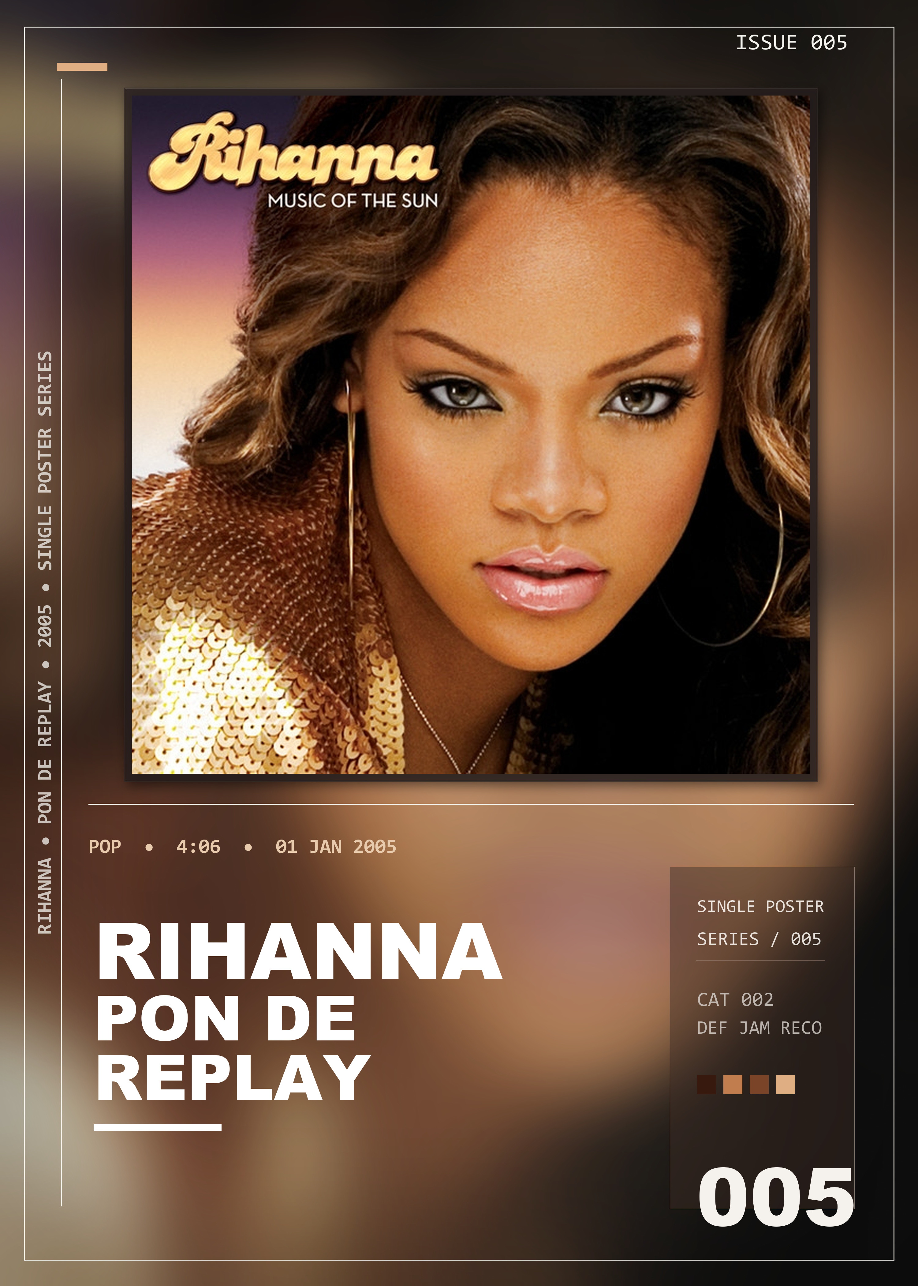 Music poster: Rihanna - Pon de Replay
