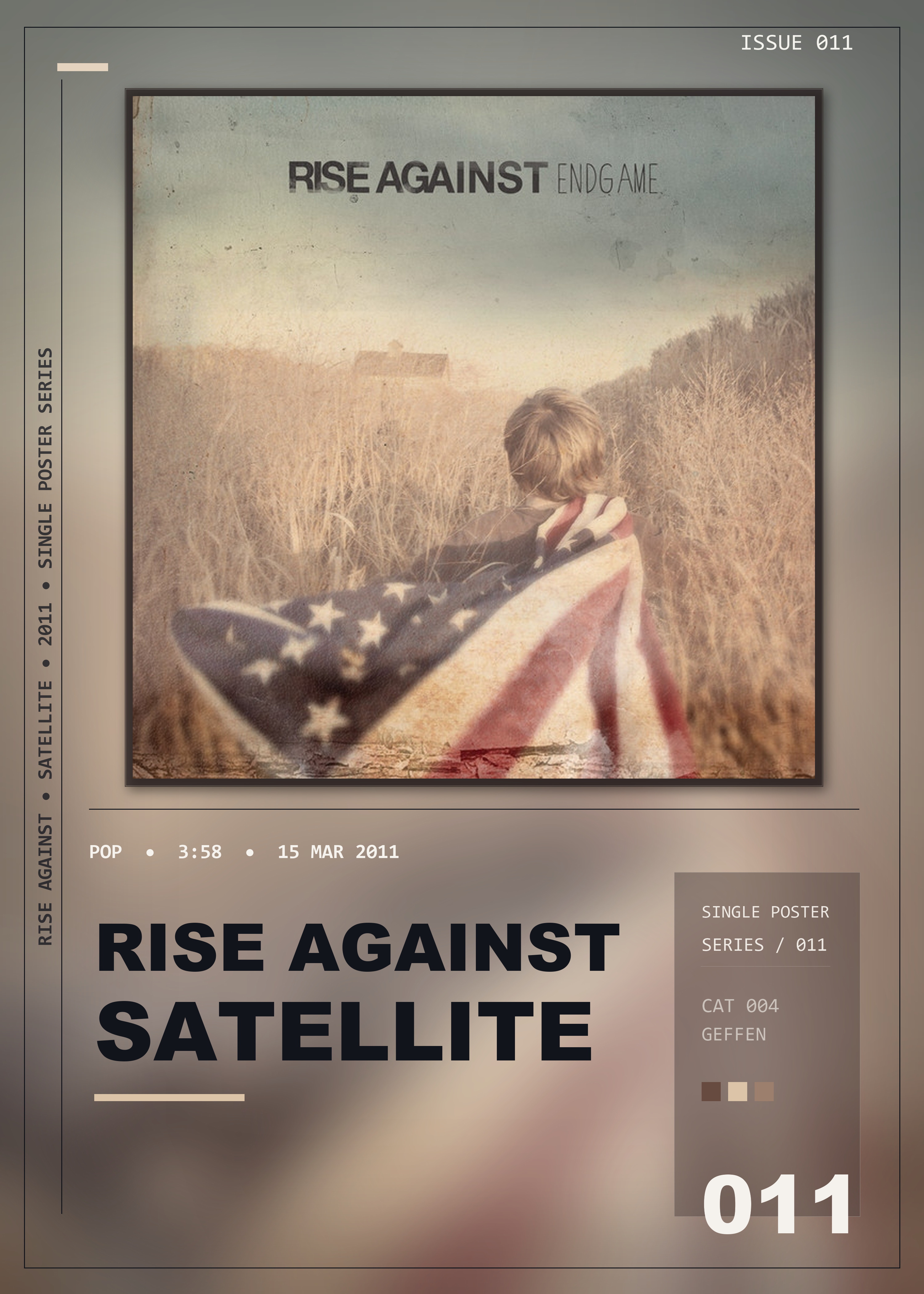 Music poster: Rise Against - Satellite