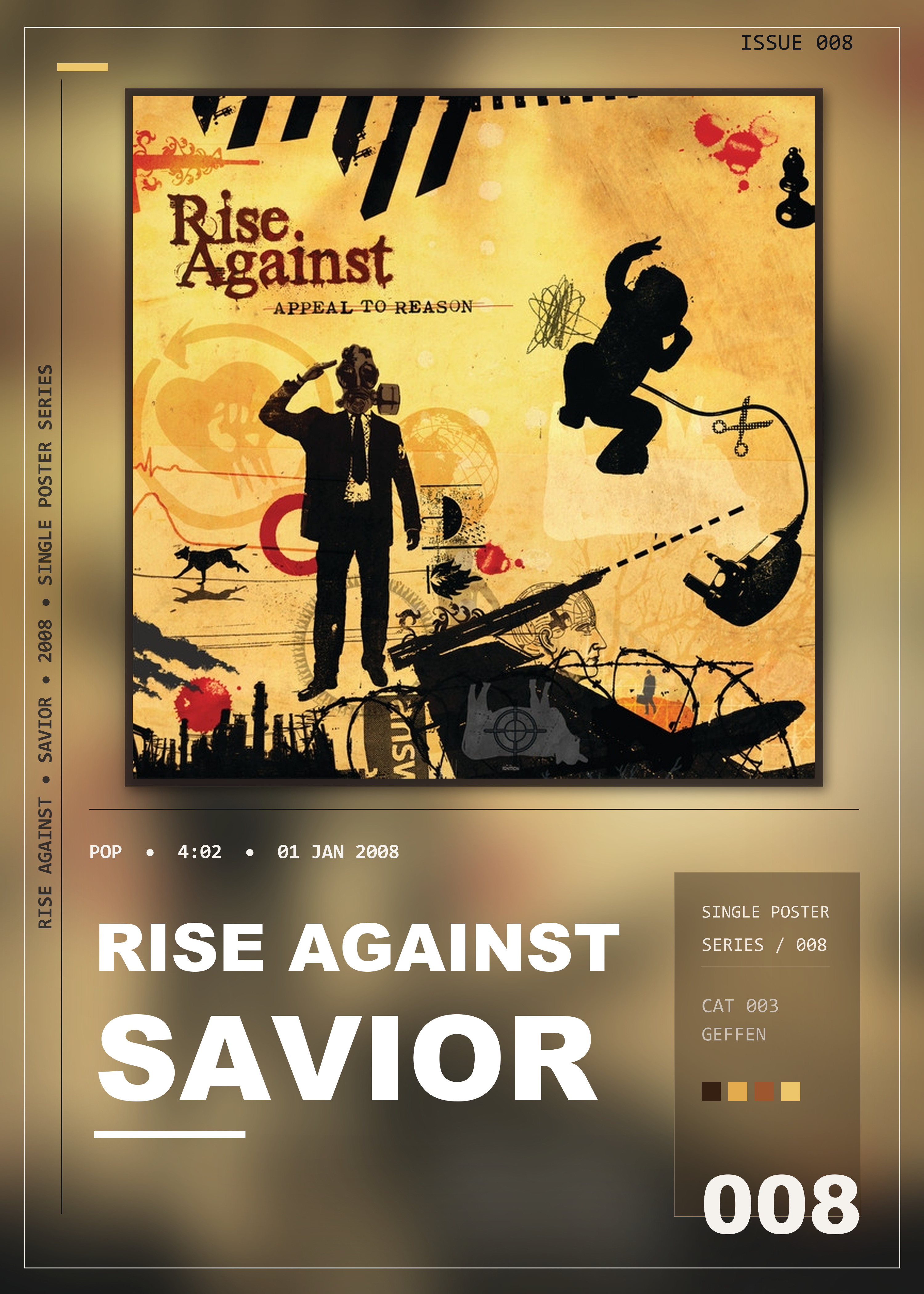Music poster: Rise Against - Savior