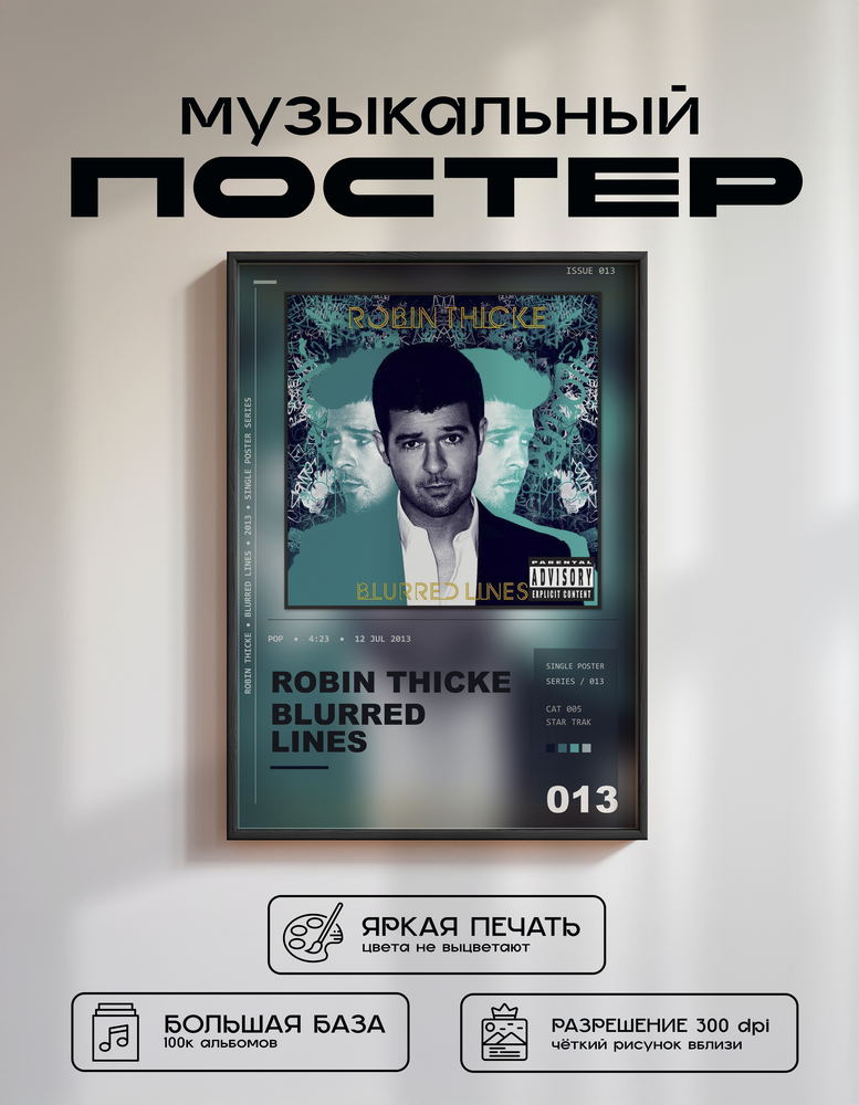 Music poster: Robin Thicke - Blurred Lines