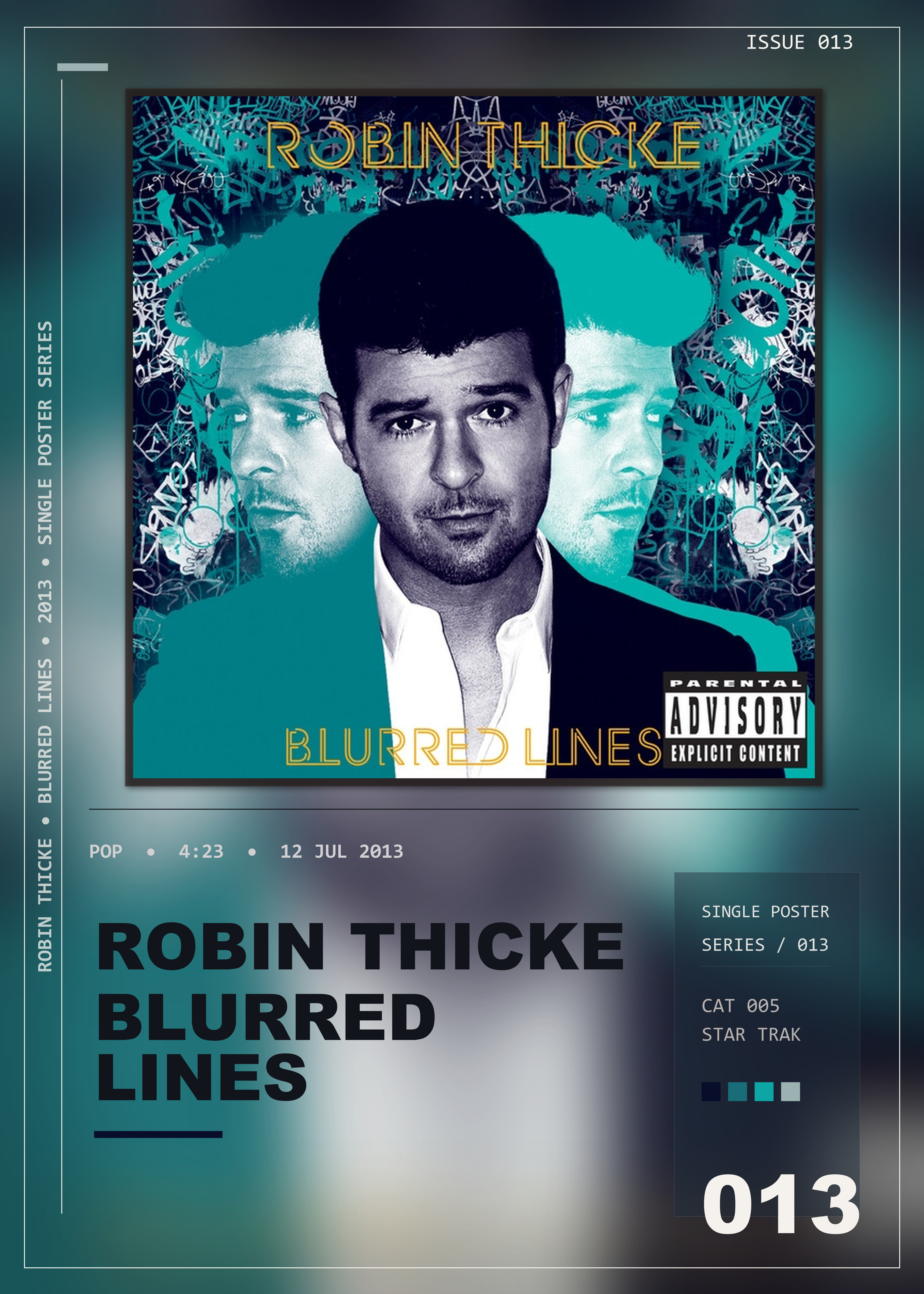 Music poster: Robin Thicke - Blurred Lines