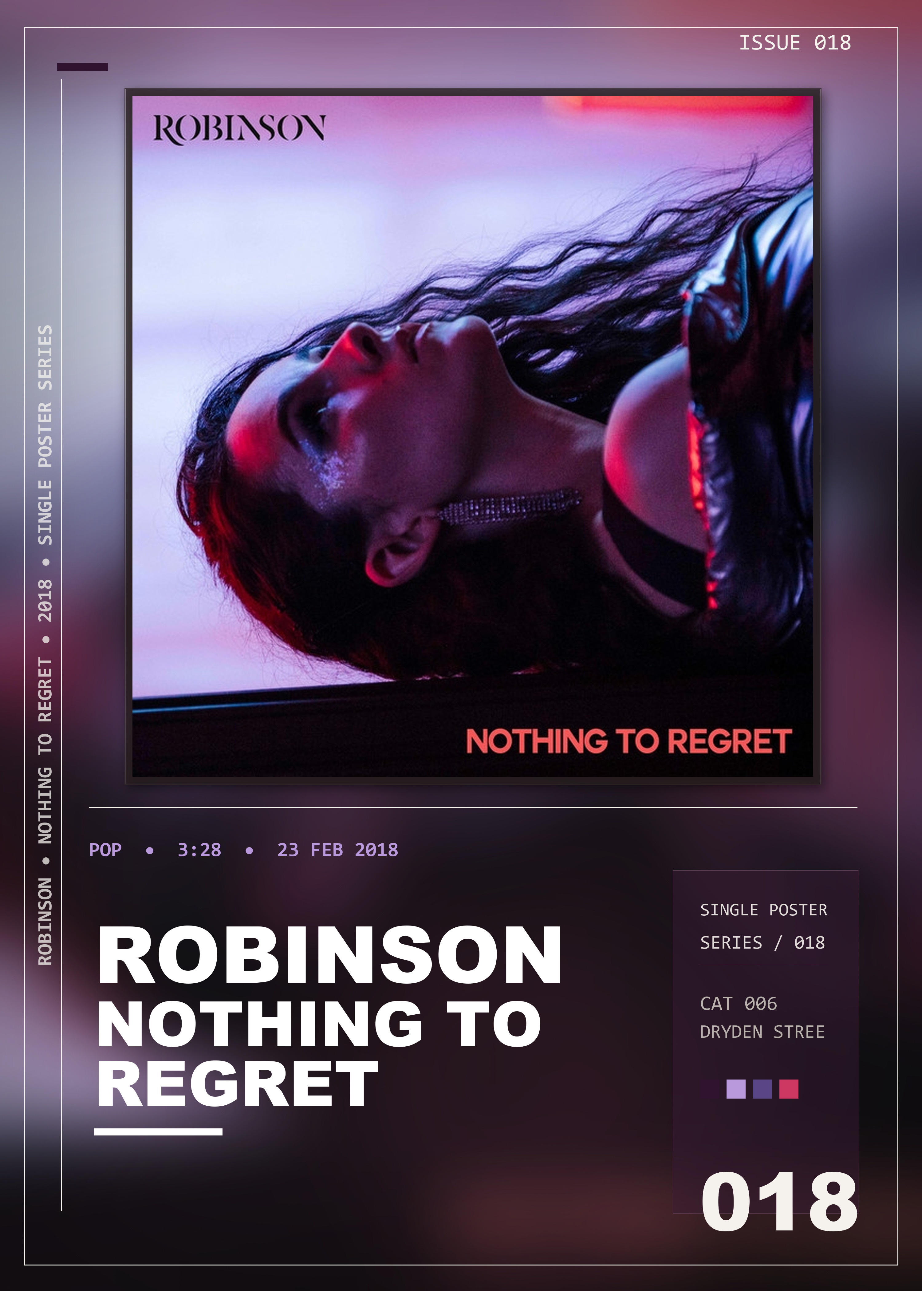 Music poster: Robinson - Nothing to Regret