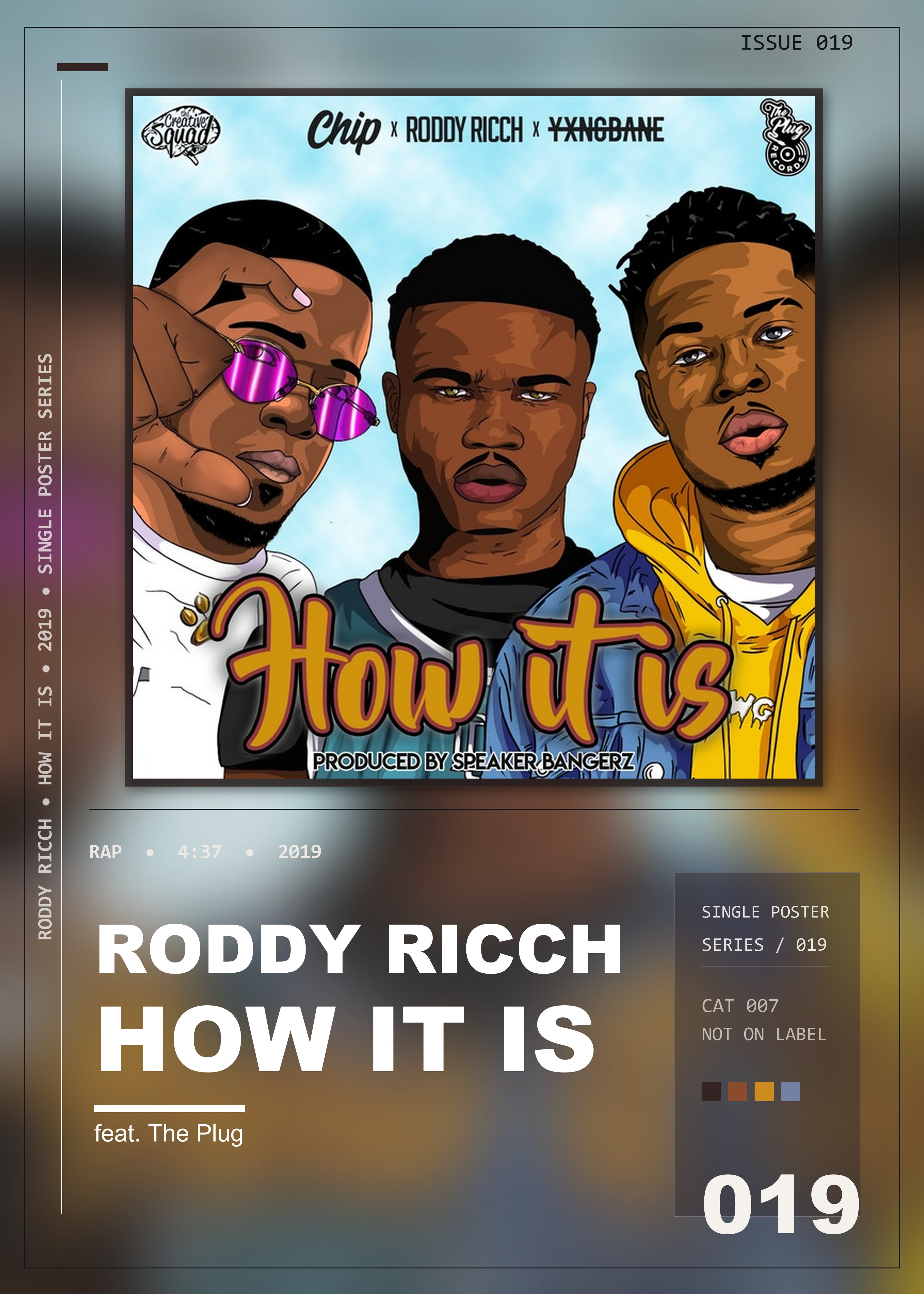 Music poster: Roddy Ricch - How It Is feat The Plug