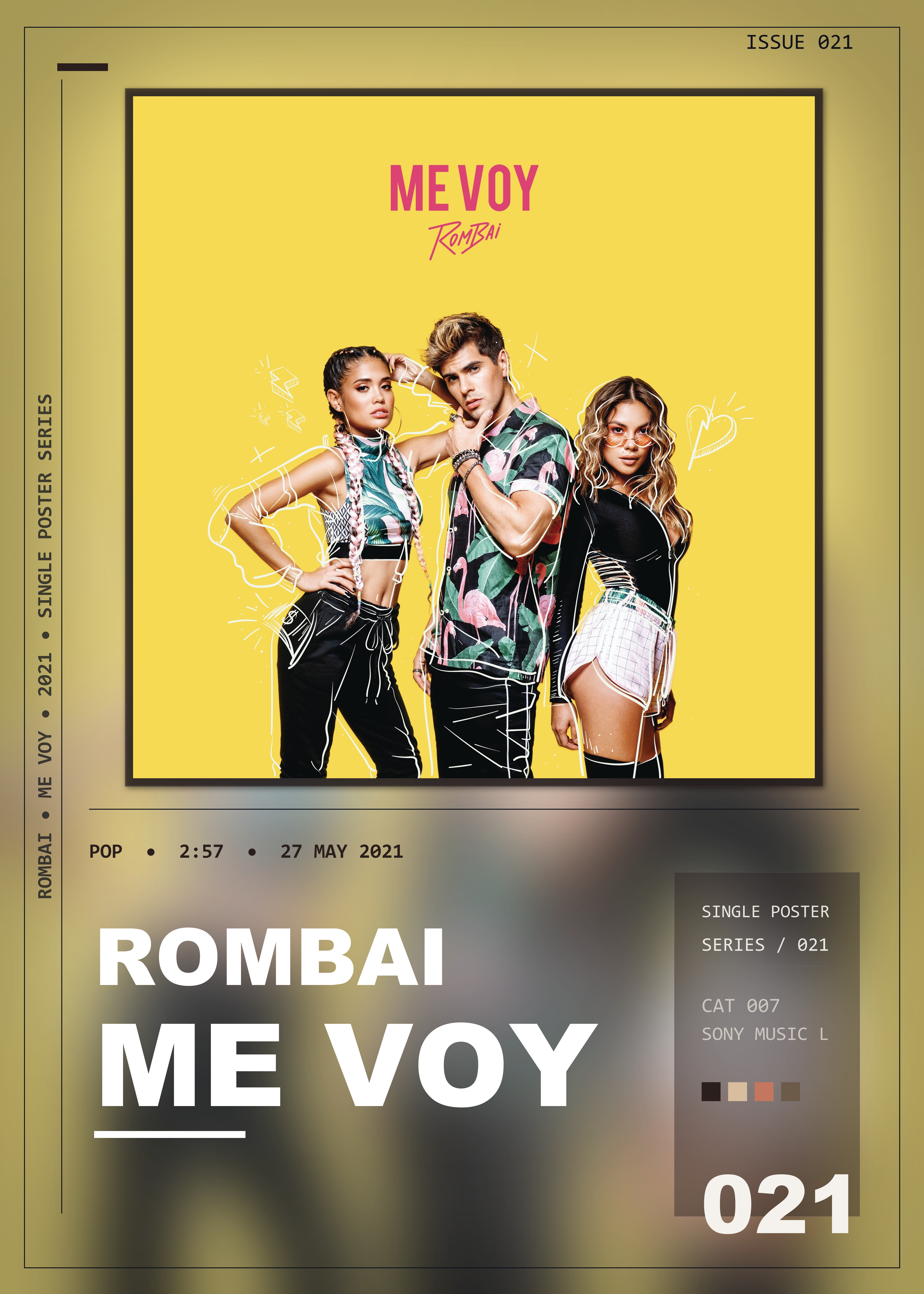 Music poster: Rombai - Me Voy