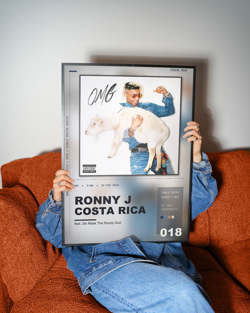 Music poster: Ronny J - Costa Rica feat Ski Mask The Slump God