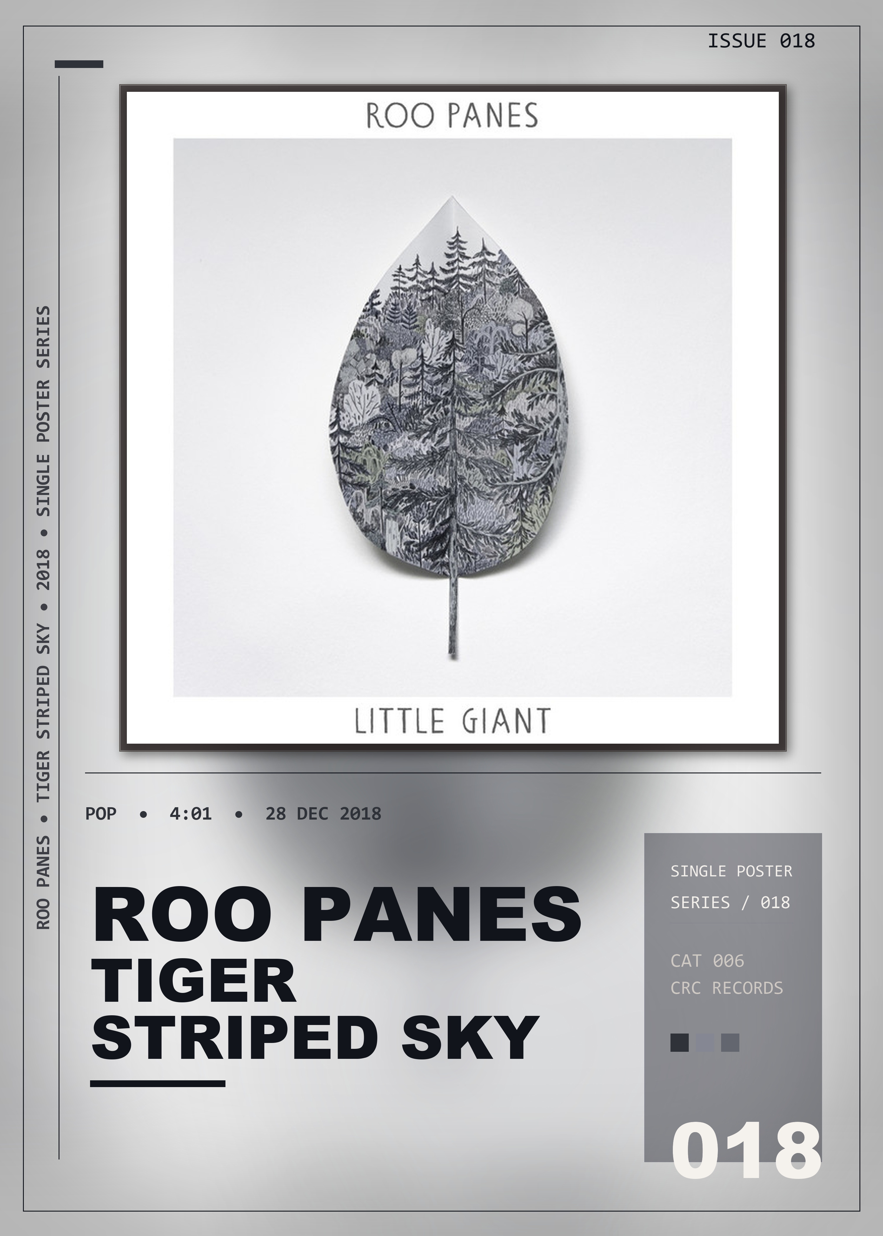 Music poster: Roo Panes - Tiger Striped Sky