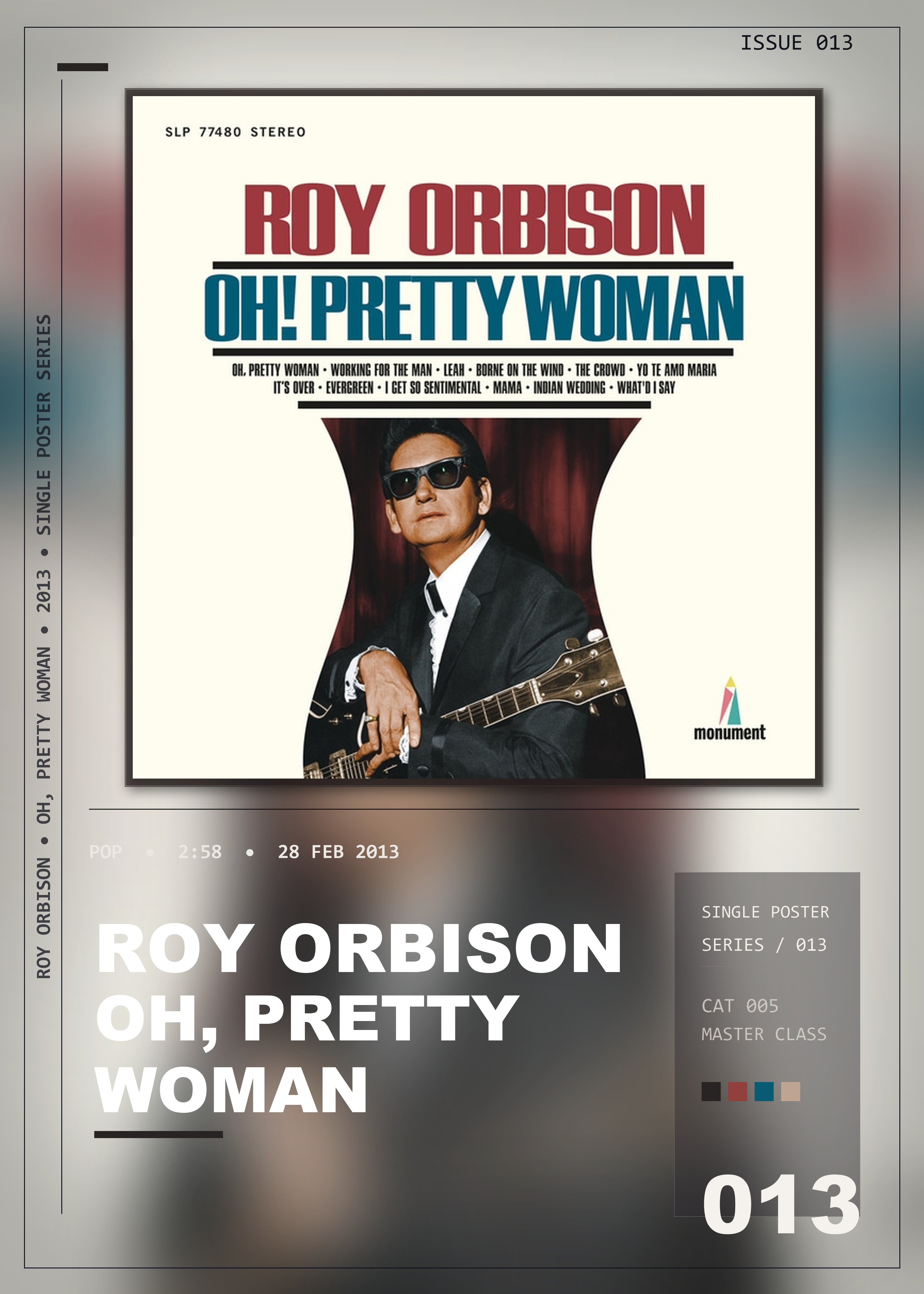 Music poster: Roy Orbison - Oh Pretty Woman