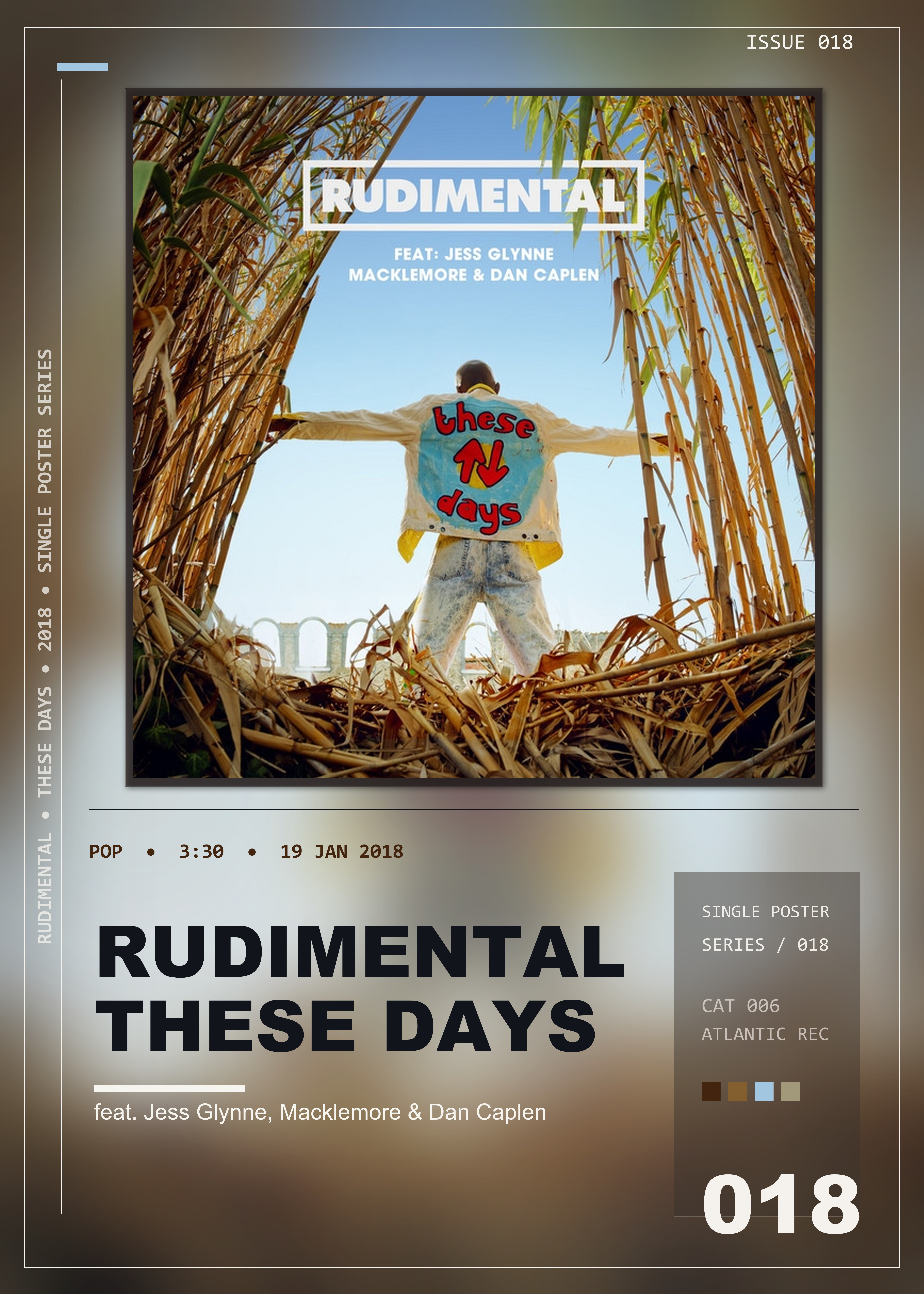 Music poster: Rudimental - These Days feat Jess Glynne Macklemore Dan Caplen