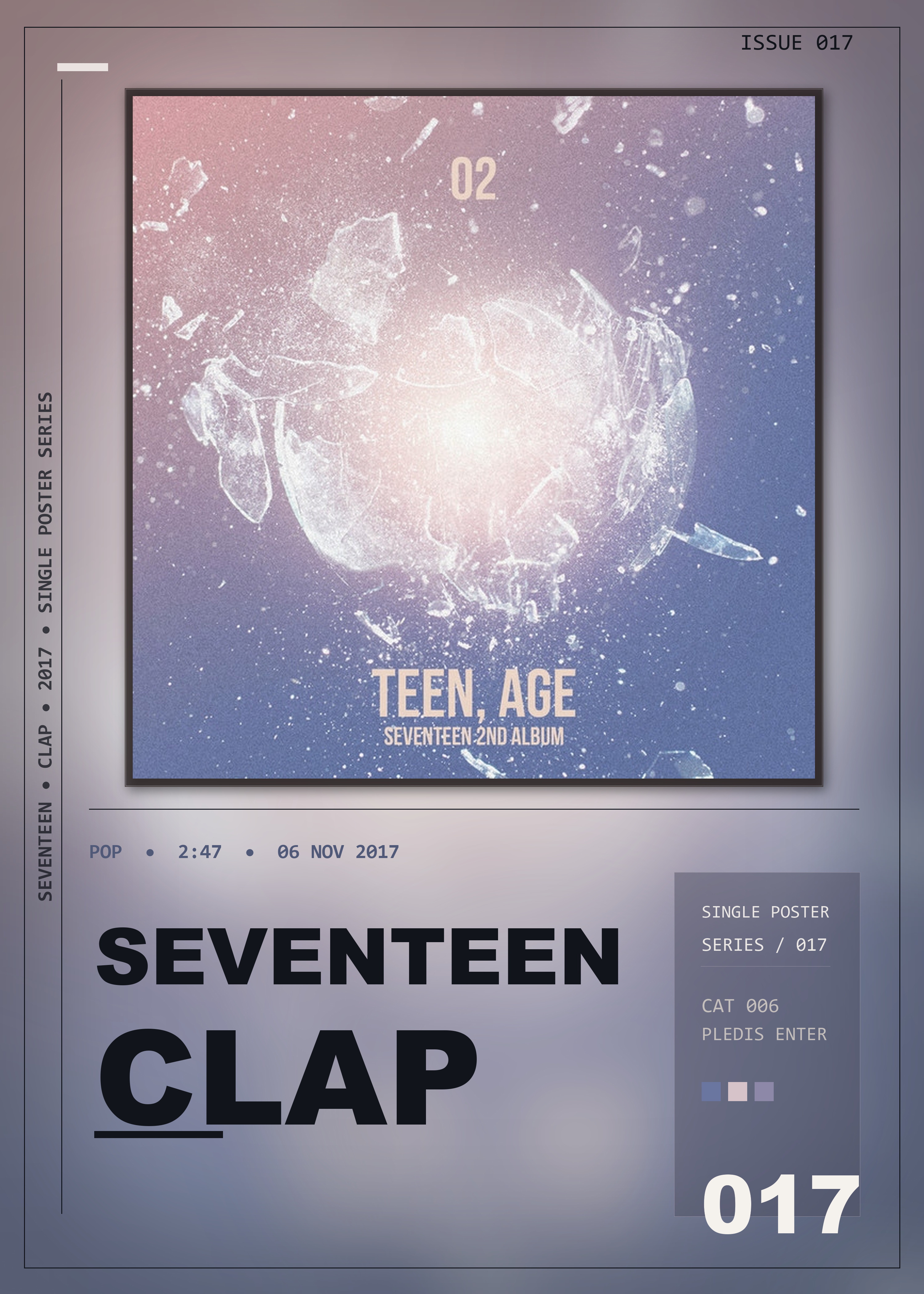 Music poster: SEVENTEEN - CLAP