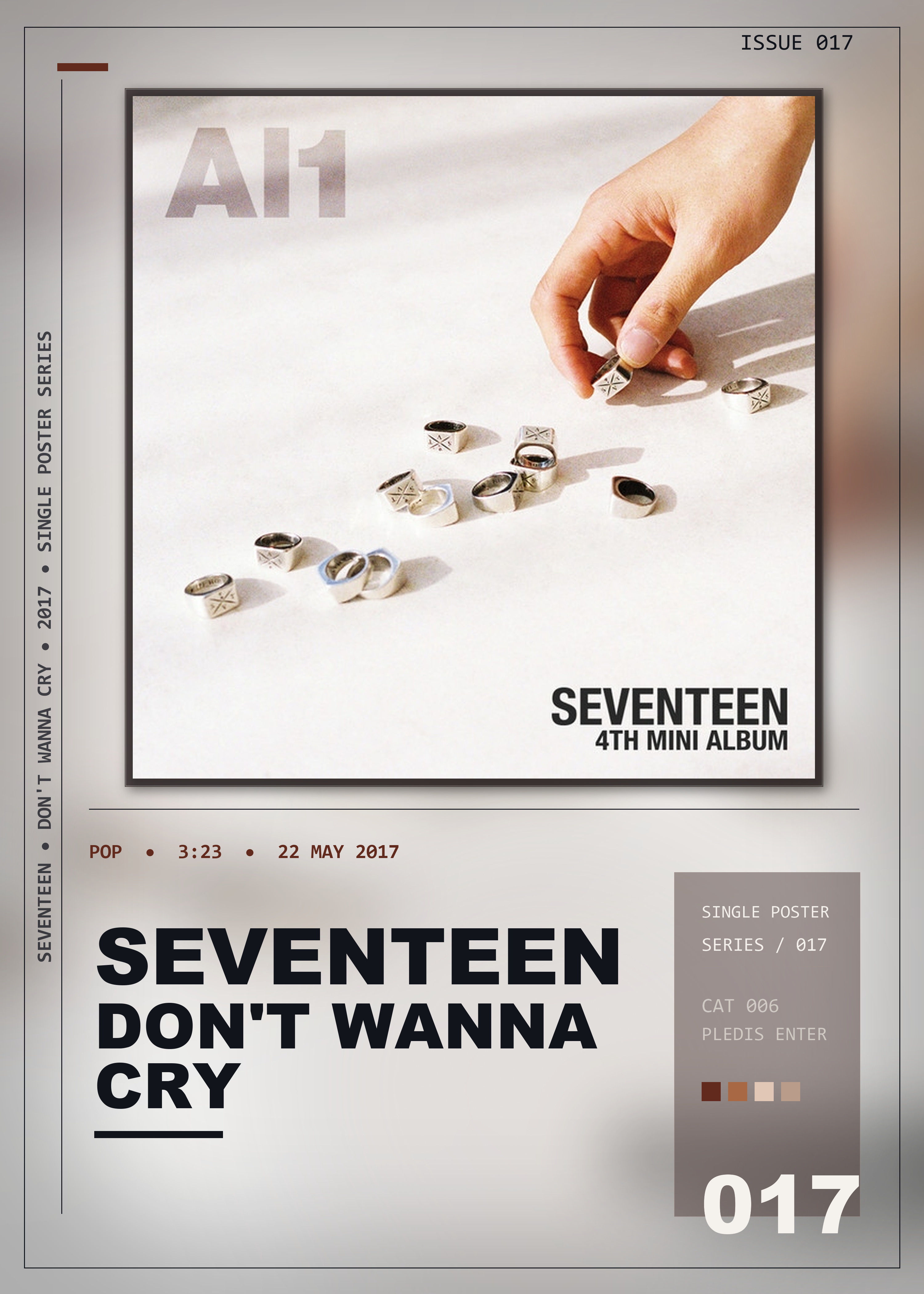 Music poster: SEVENTEEN - Dont Wanna Cry