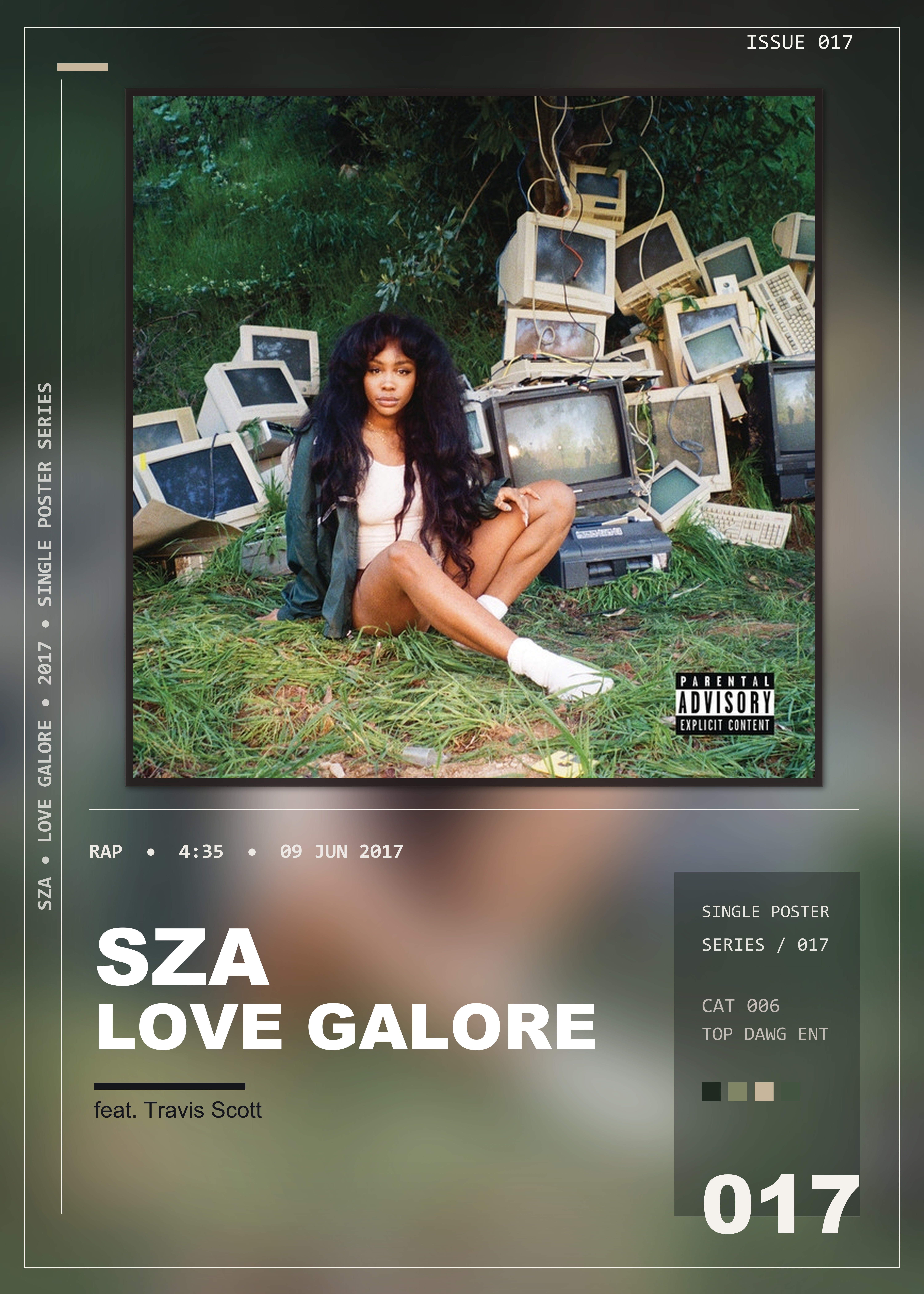 Music poster: SZA - Love Galore feat Travis Scott