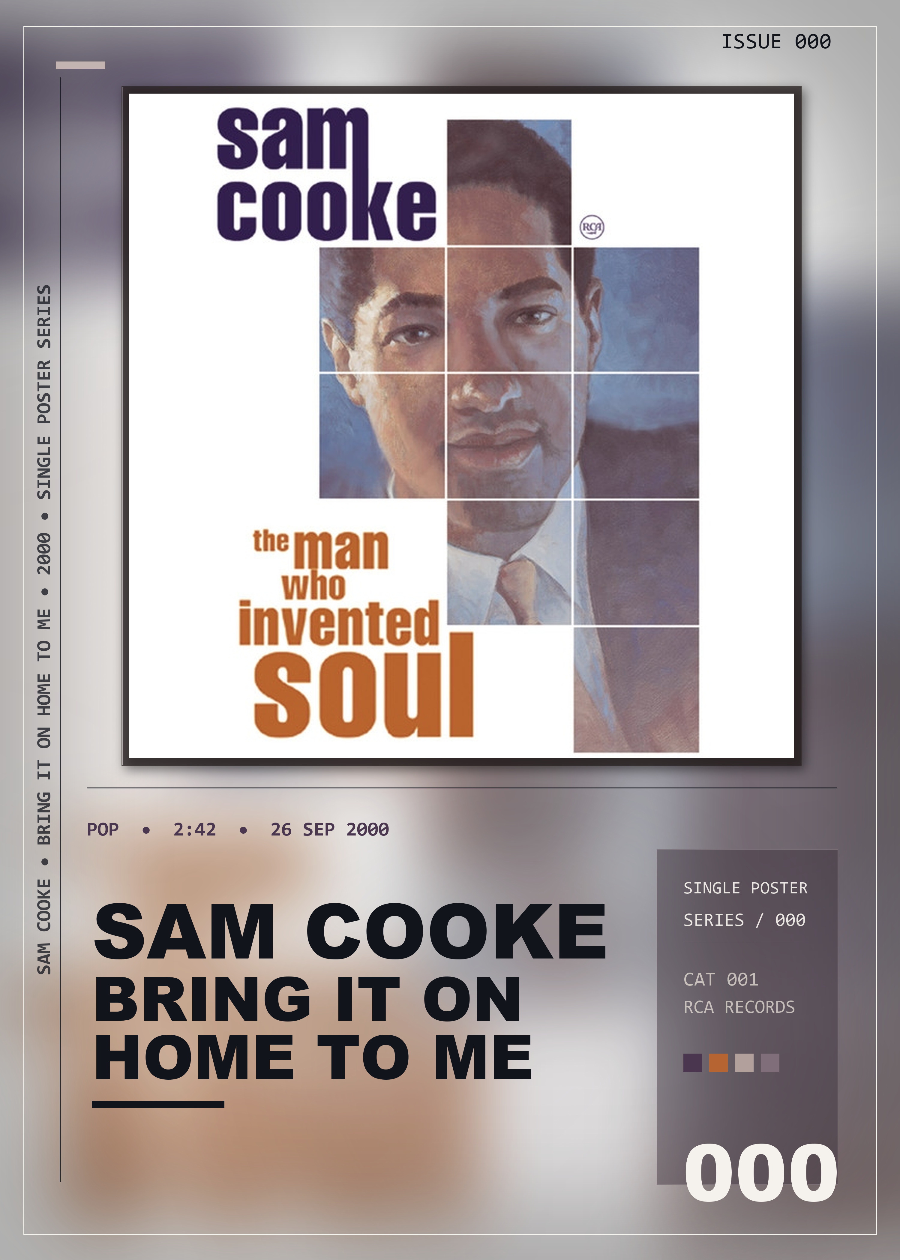 Music poster: Sam Cooke - Bring It On Home to Me