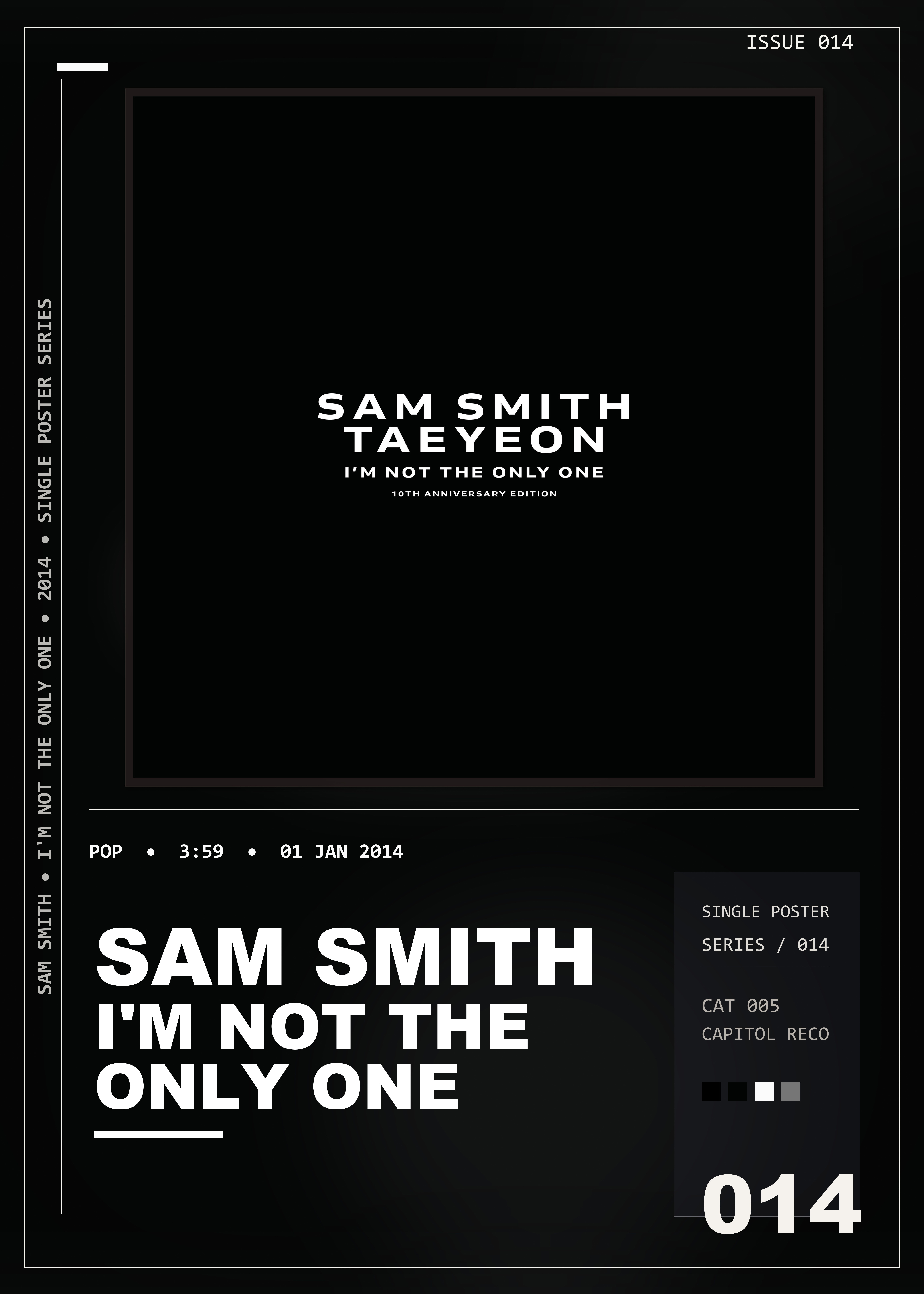 Music poster: Sam Smith - Im Not The Only One