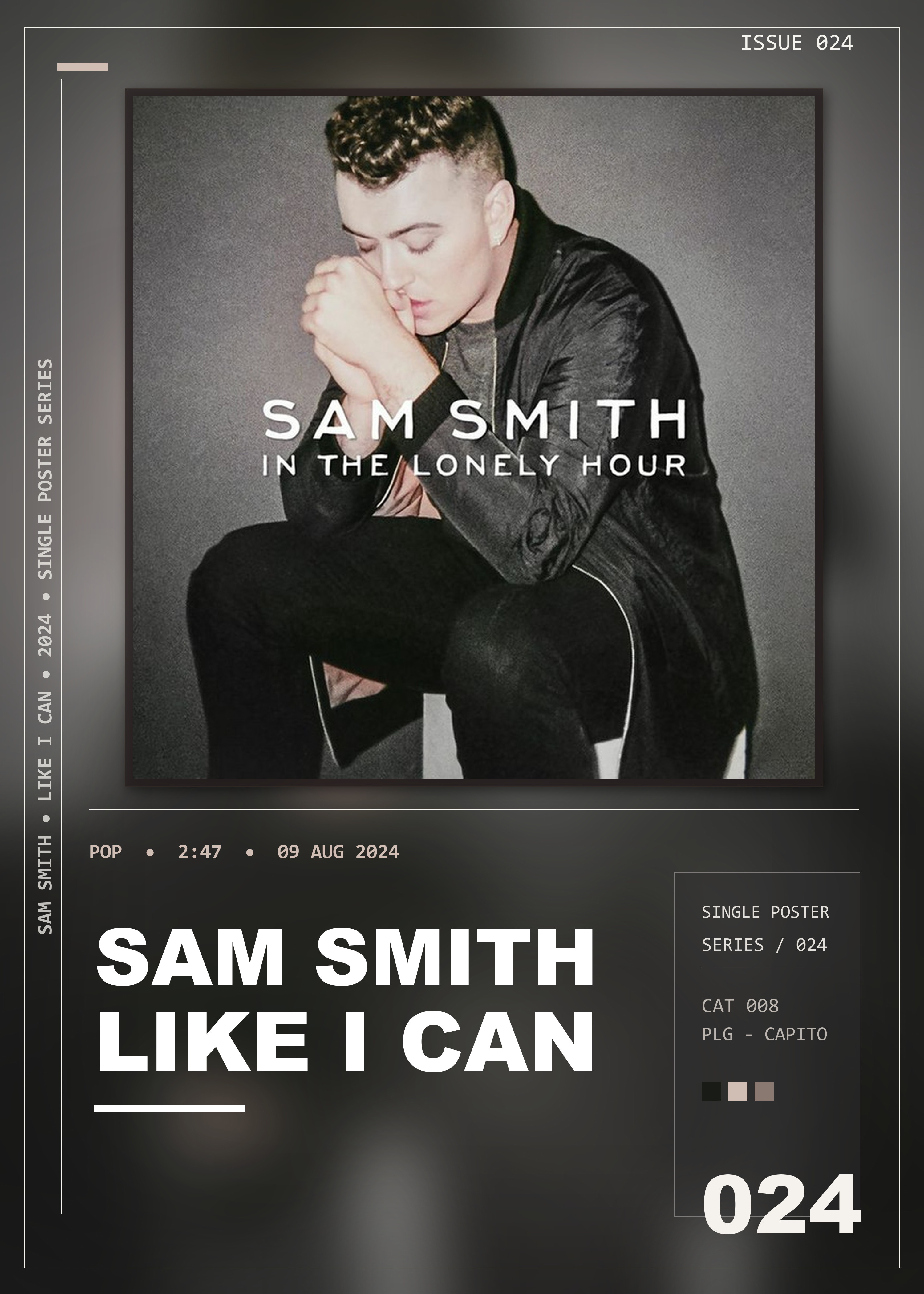 Music poster: Sam Smith - Like I Can