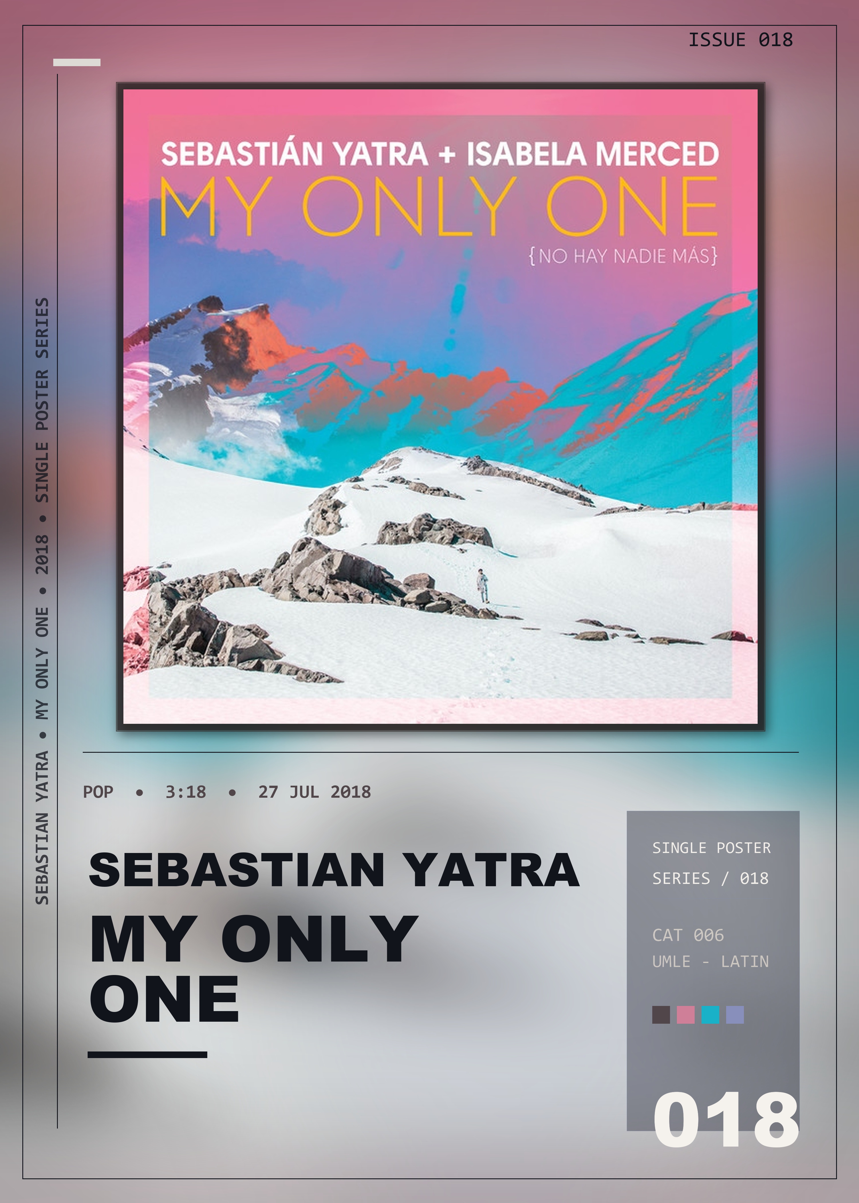 Music poster: Sebastian Yatra - My Only One No Hay Nadie Más