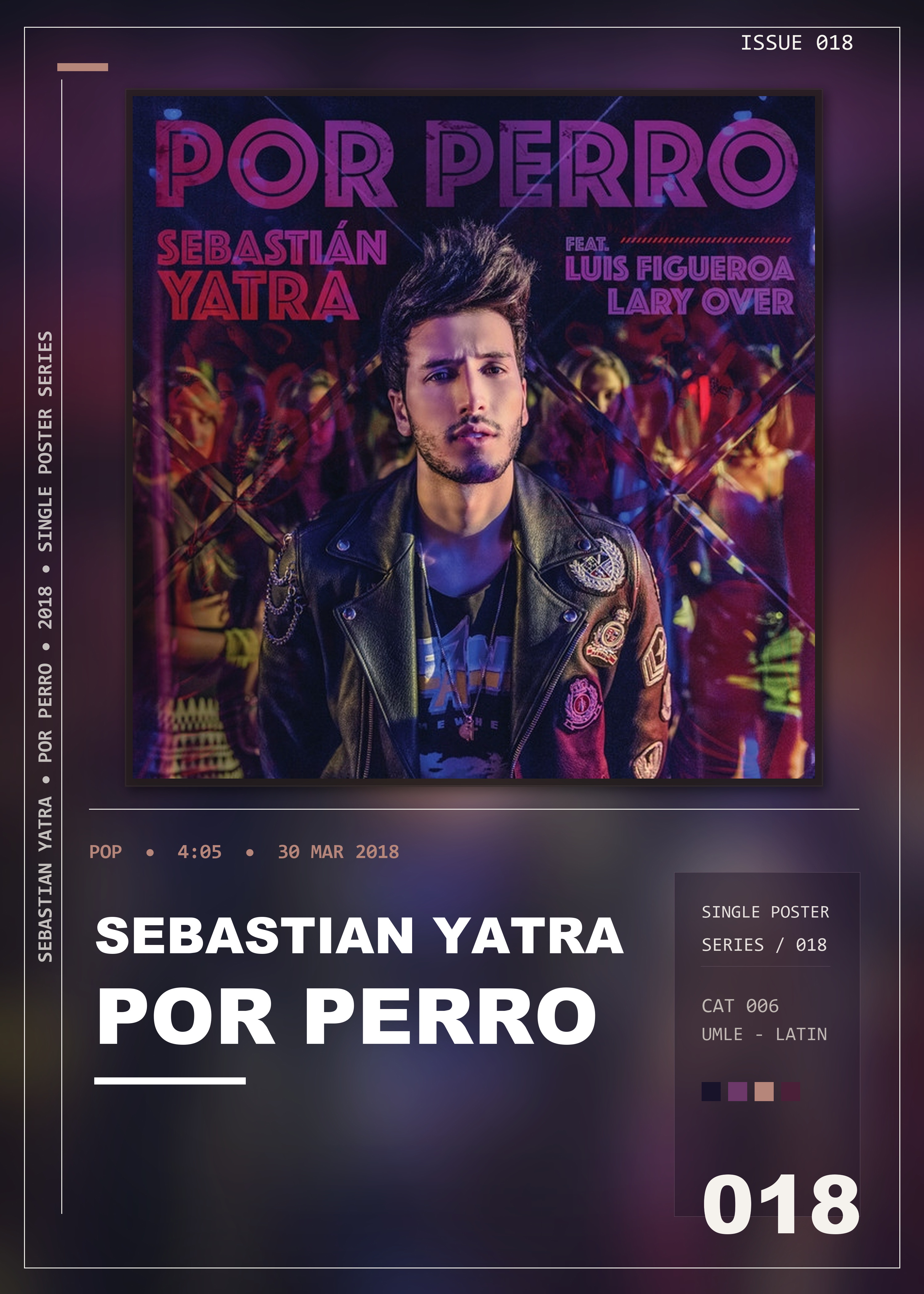 Music poster: Sebastian Yatra - Por Perro