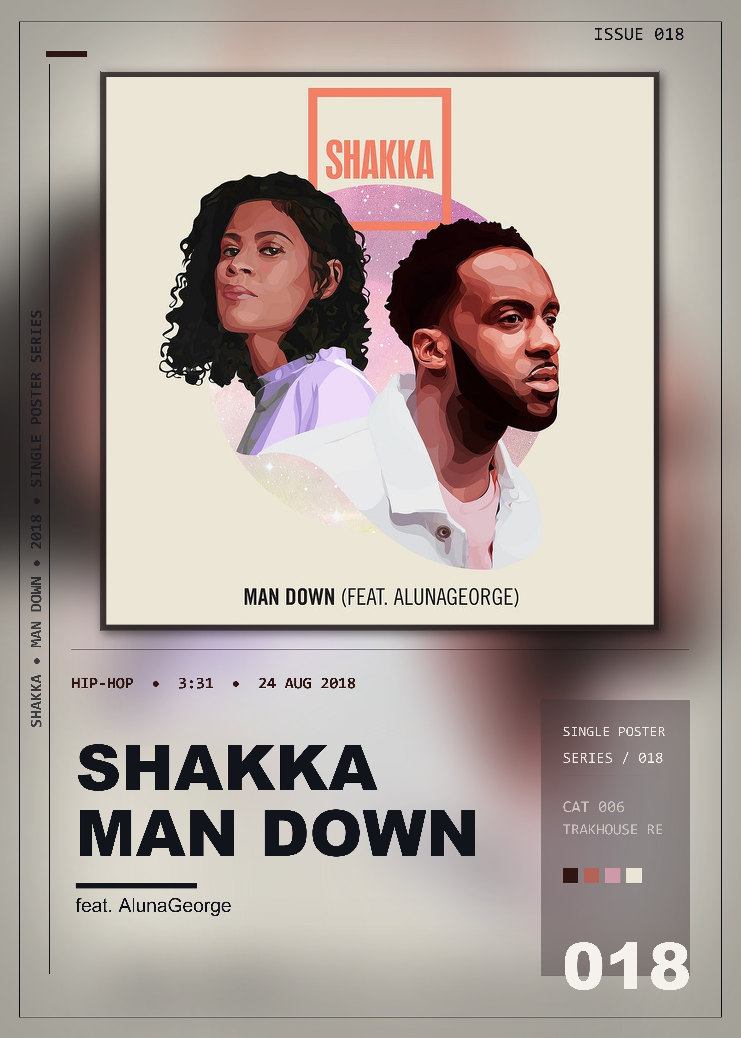 Music poster: Shakka - Man Down feat AlunaGeorge