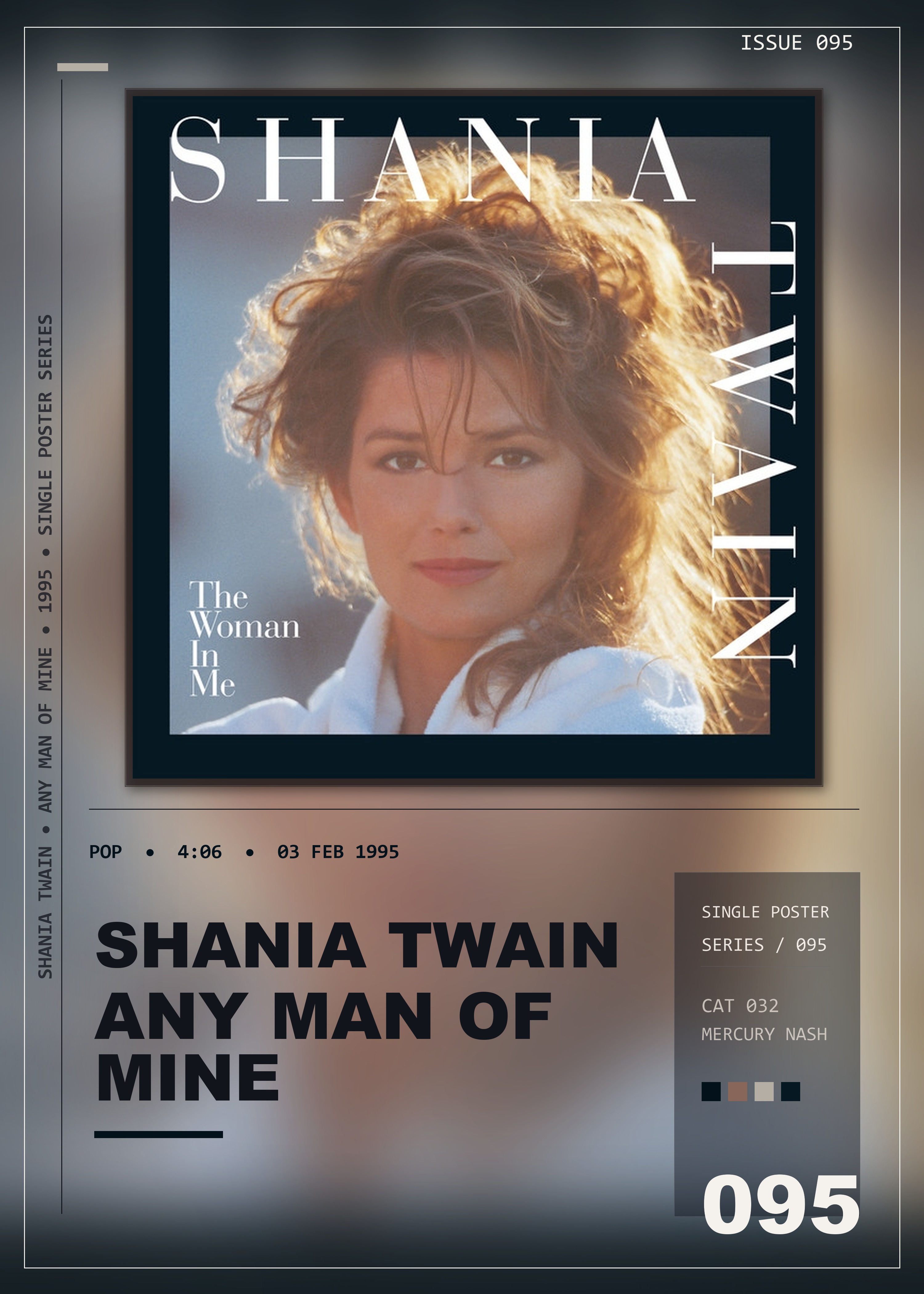 Music poster: Shania Twain - Any Man Of Mine