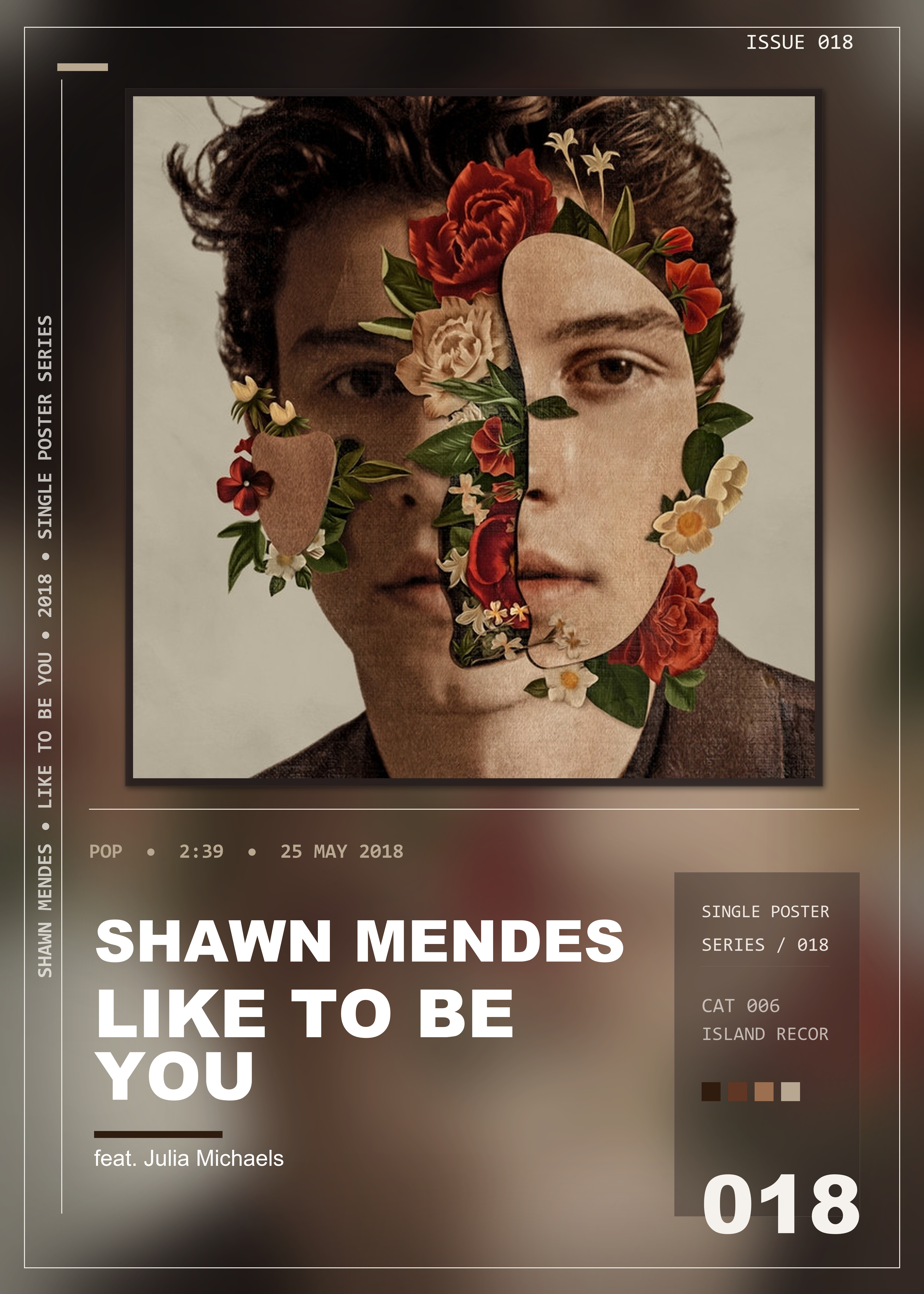Music poster: Shawn Mendes - Like To Be You feat Julia Michaels