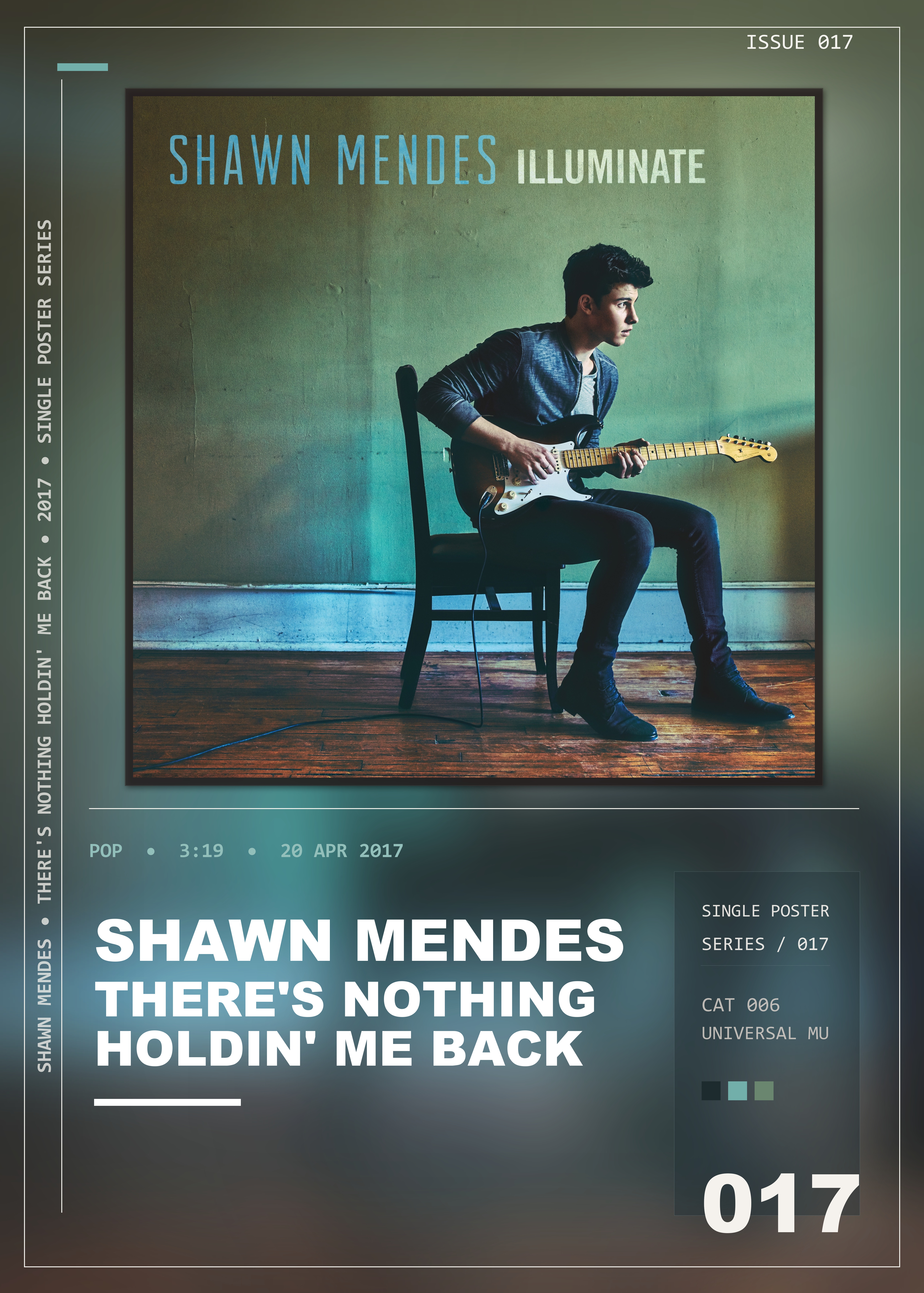 Music poster: Shawn Mendes - Theres Nothing Holdin Me Back