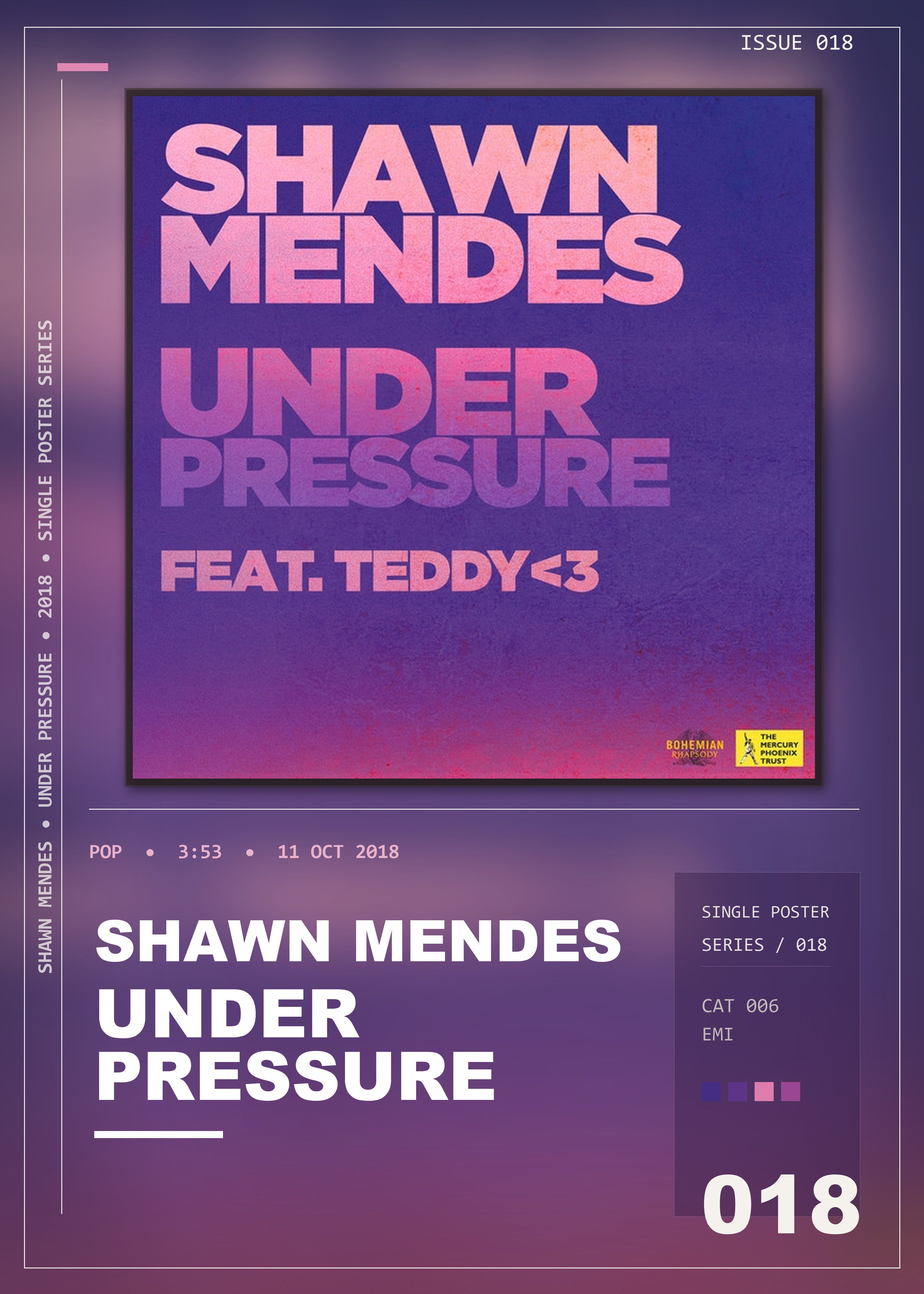 Music poster: Shawn Mendes - Under Pressure