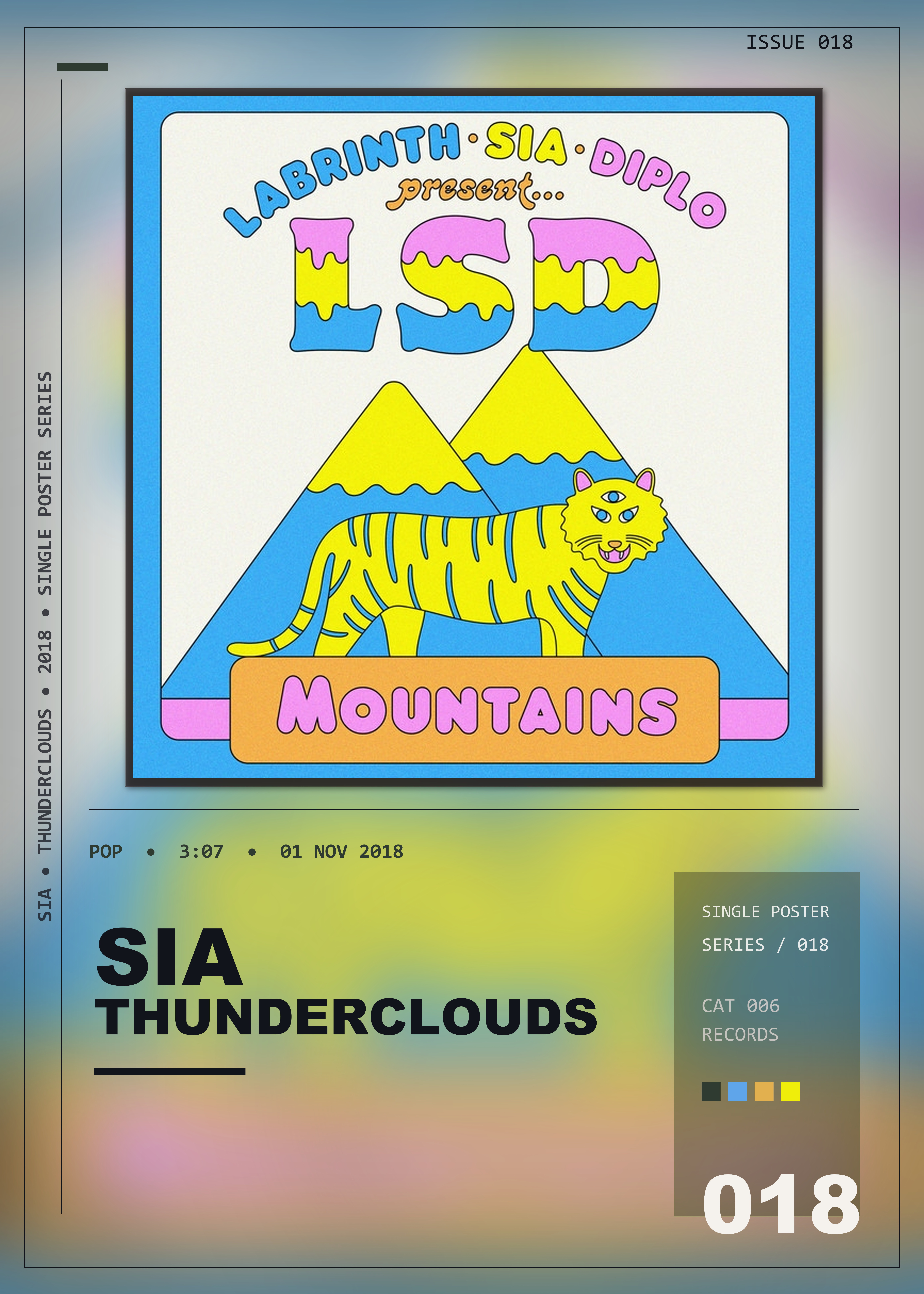 Music poster: Sia - Thunderclouds with Sia Diplo Labrinth