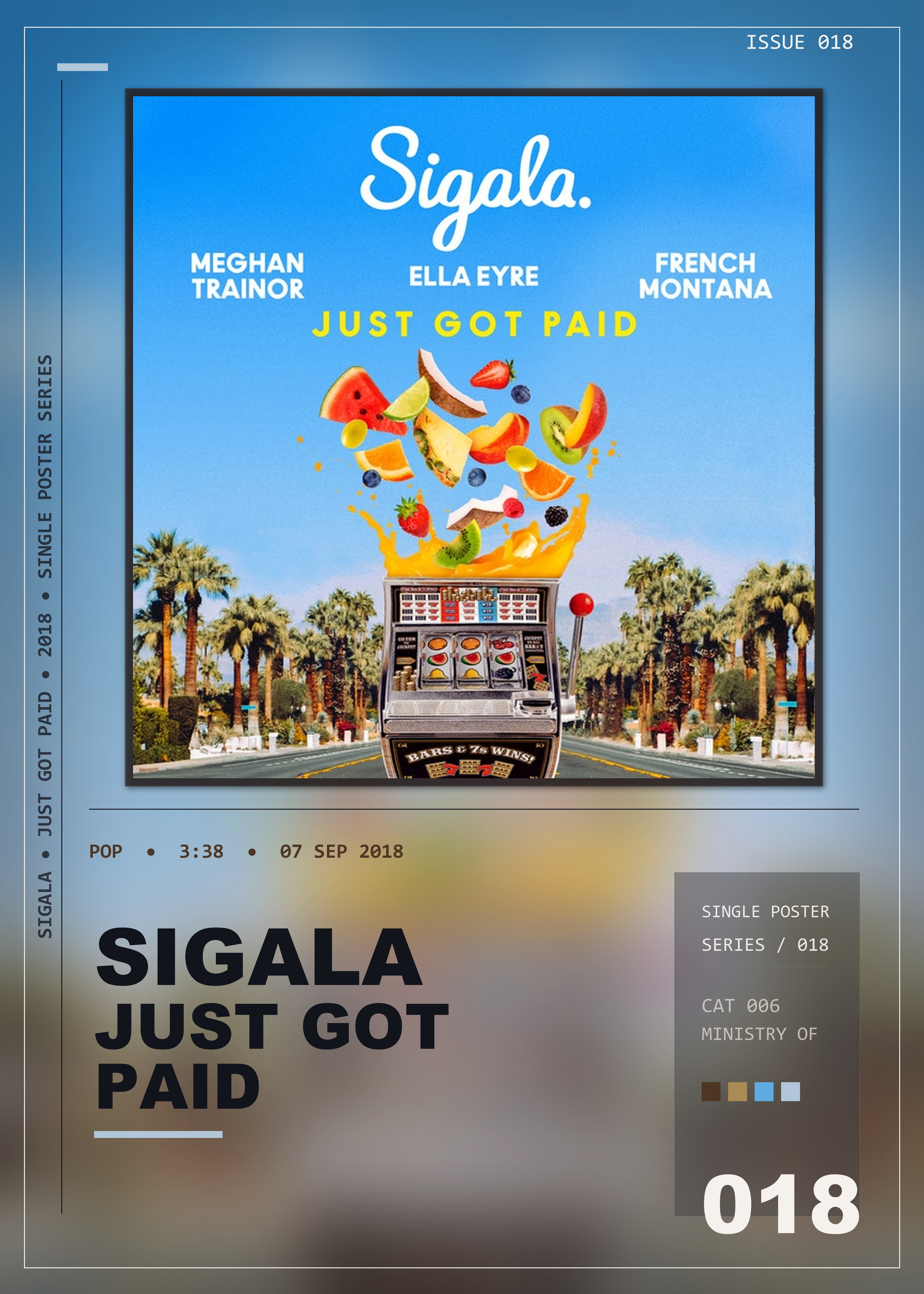Music poster: Sigala - Just Got Paid