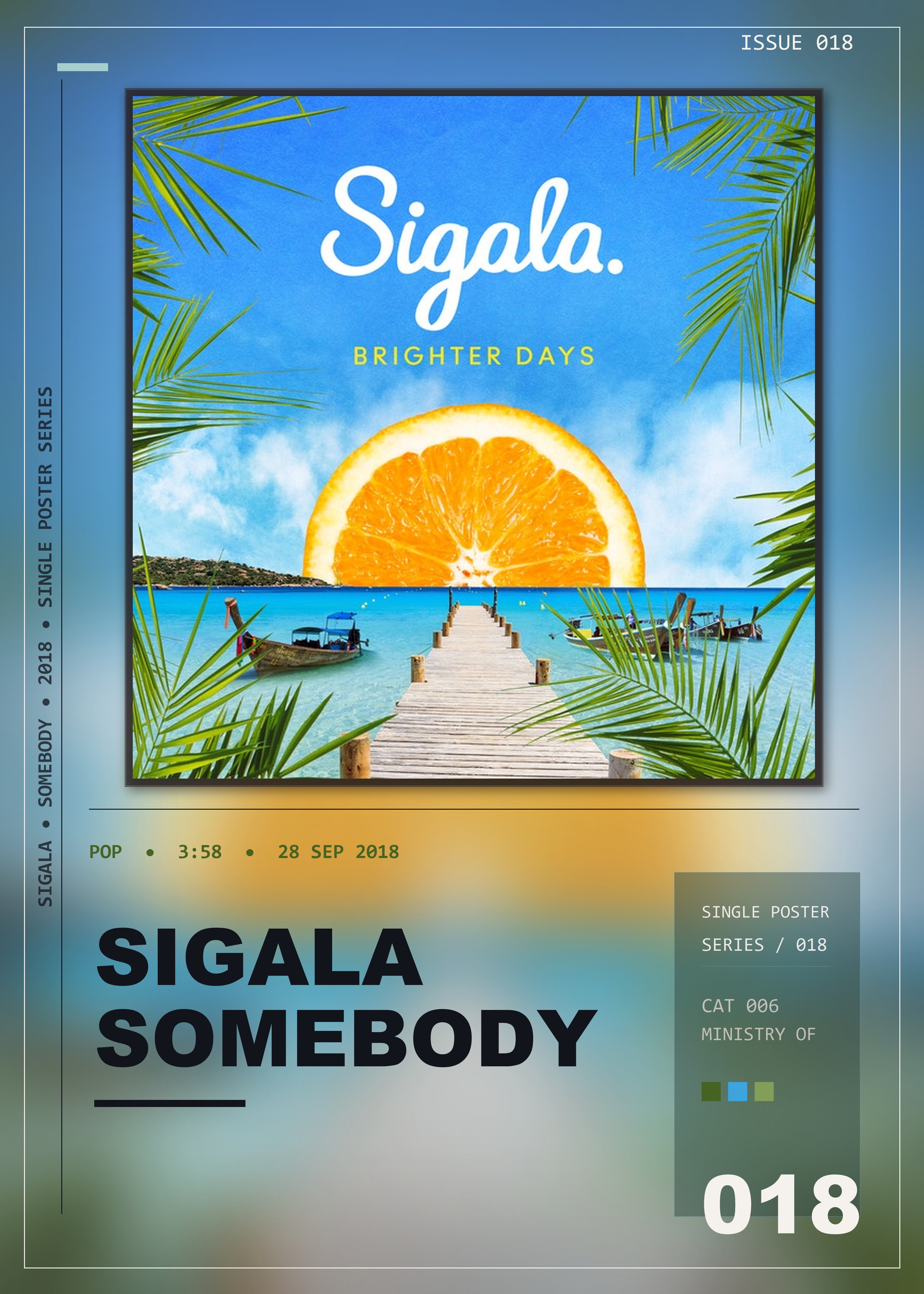 Music poster: Sigala - Somebody