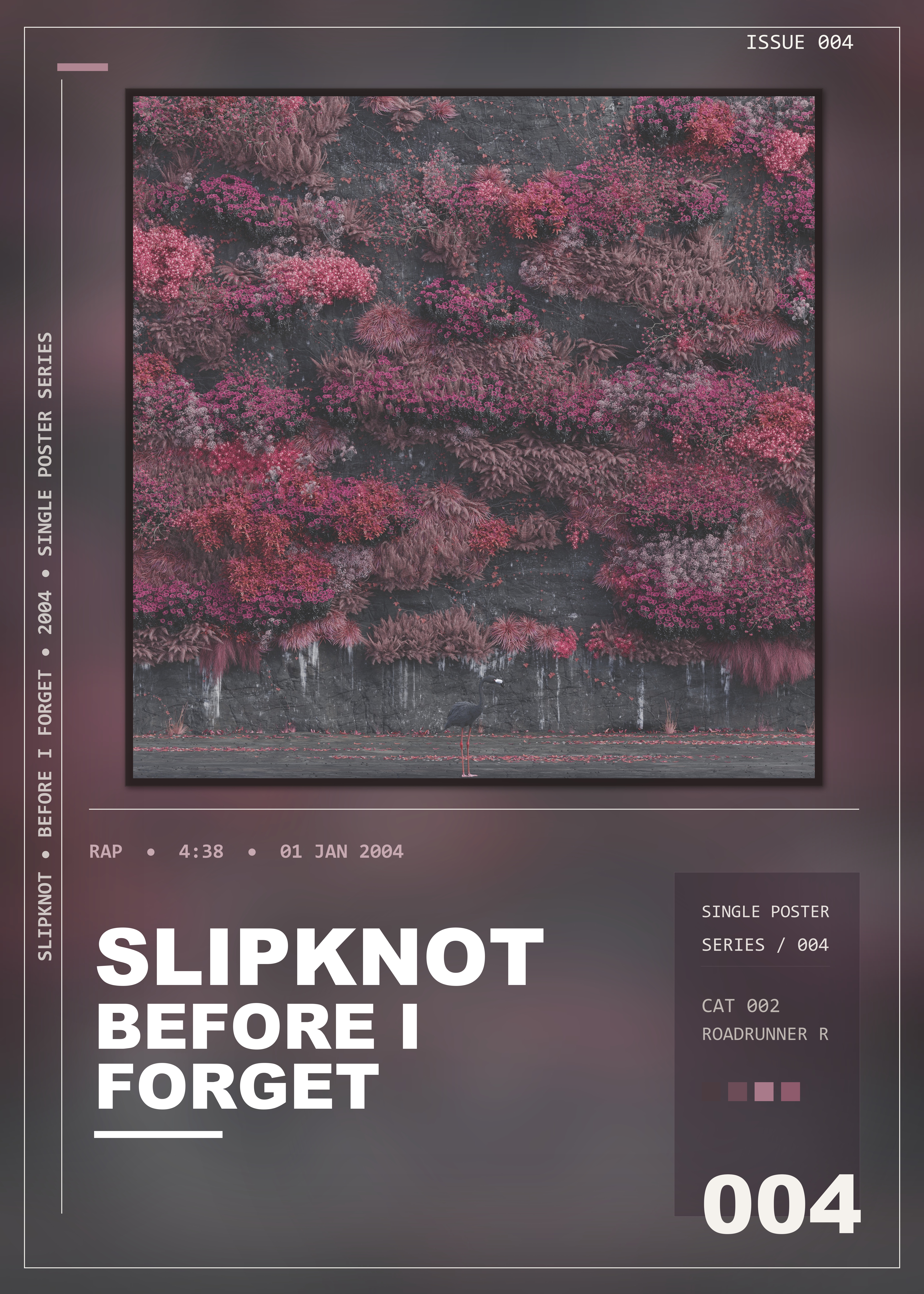 Music poster: Slipknot - Before I Forget
