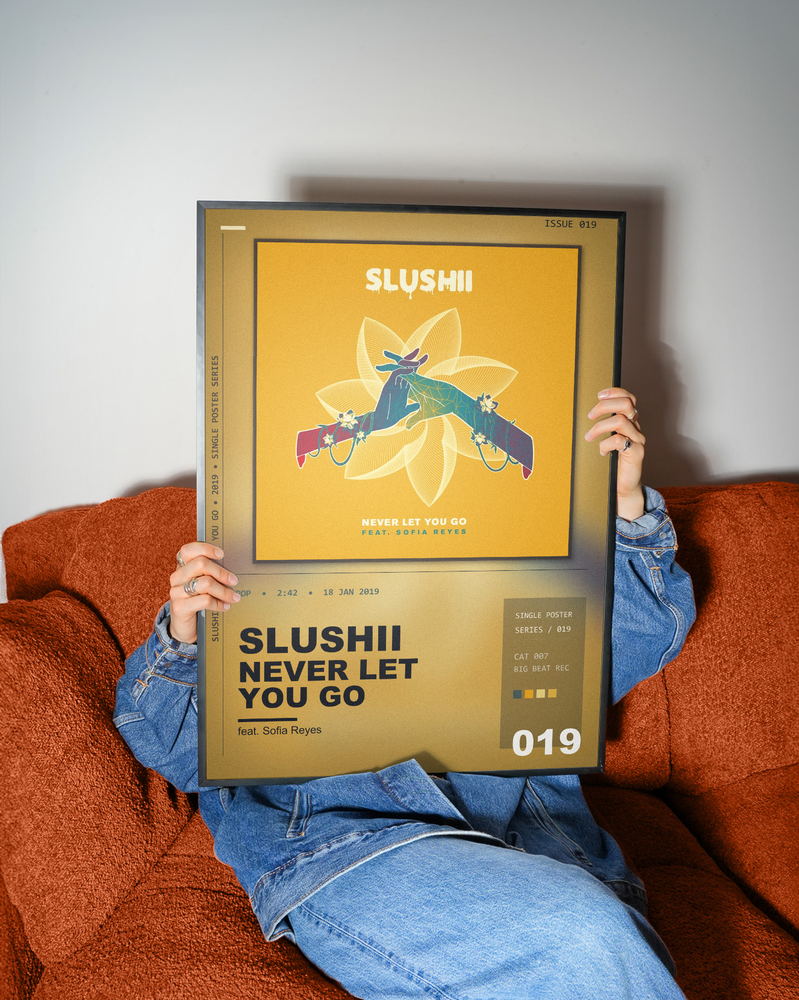 Music poster: Slushii - Never Let You Go feat Sofia Reyes