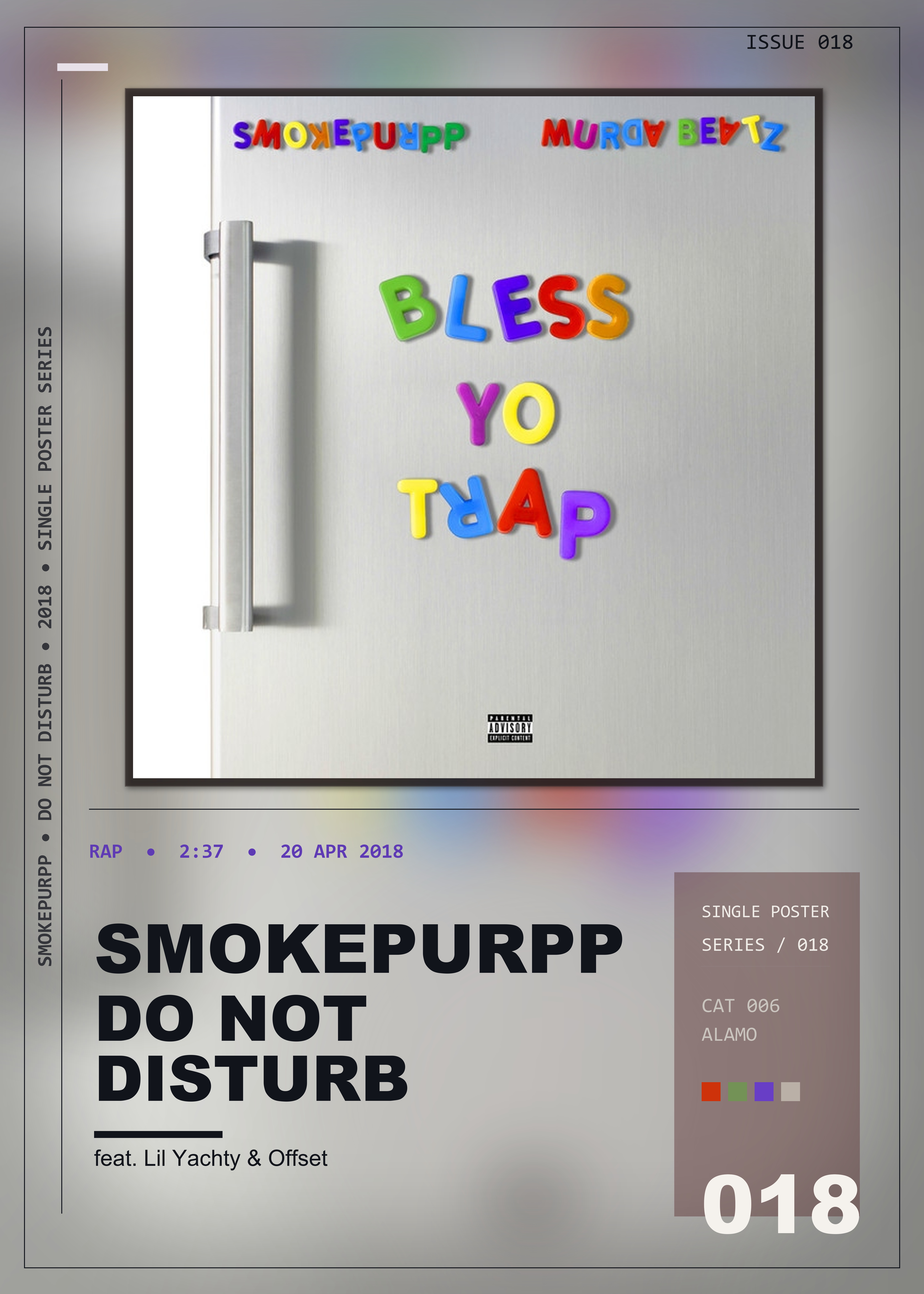 Music poster: Smokepurpp - Do Not Disturb feat Lil Yachty Offset