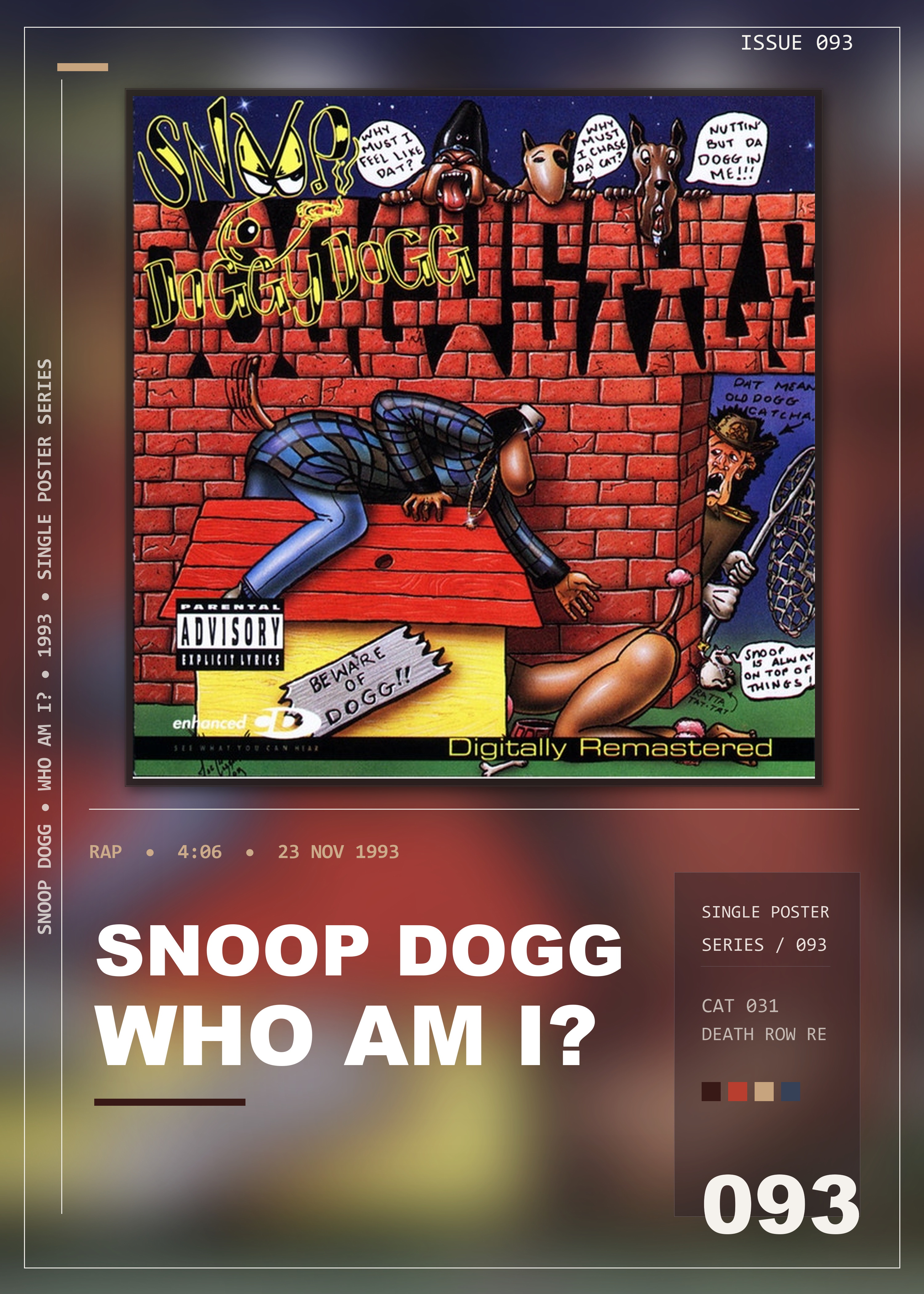 Music poster: Snoop Dogg - Who Am I Whats My Name