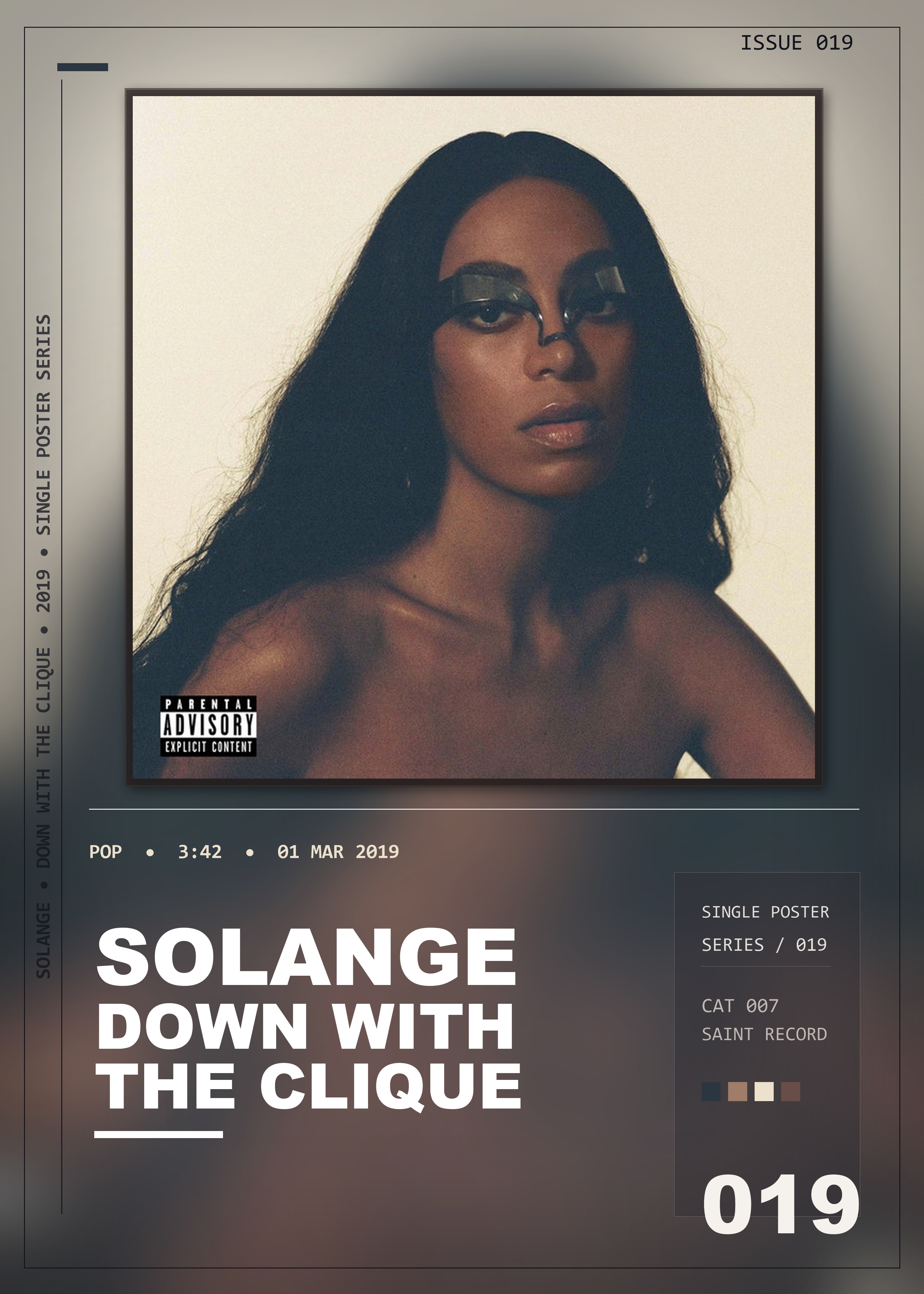 Music poster: Solange - Down With the Clique