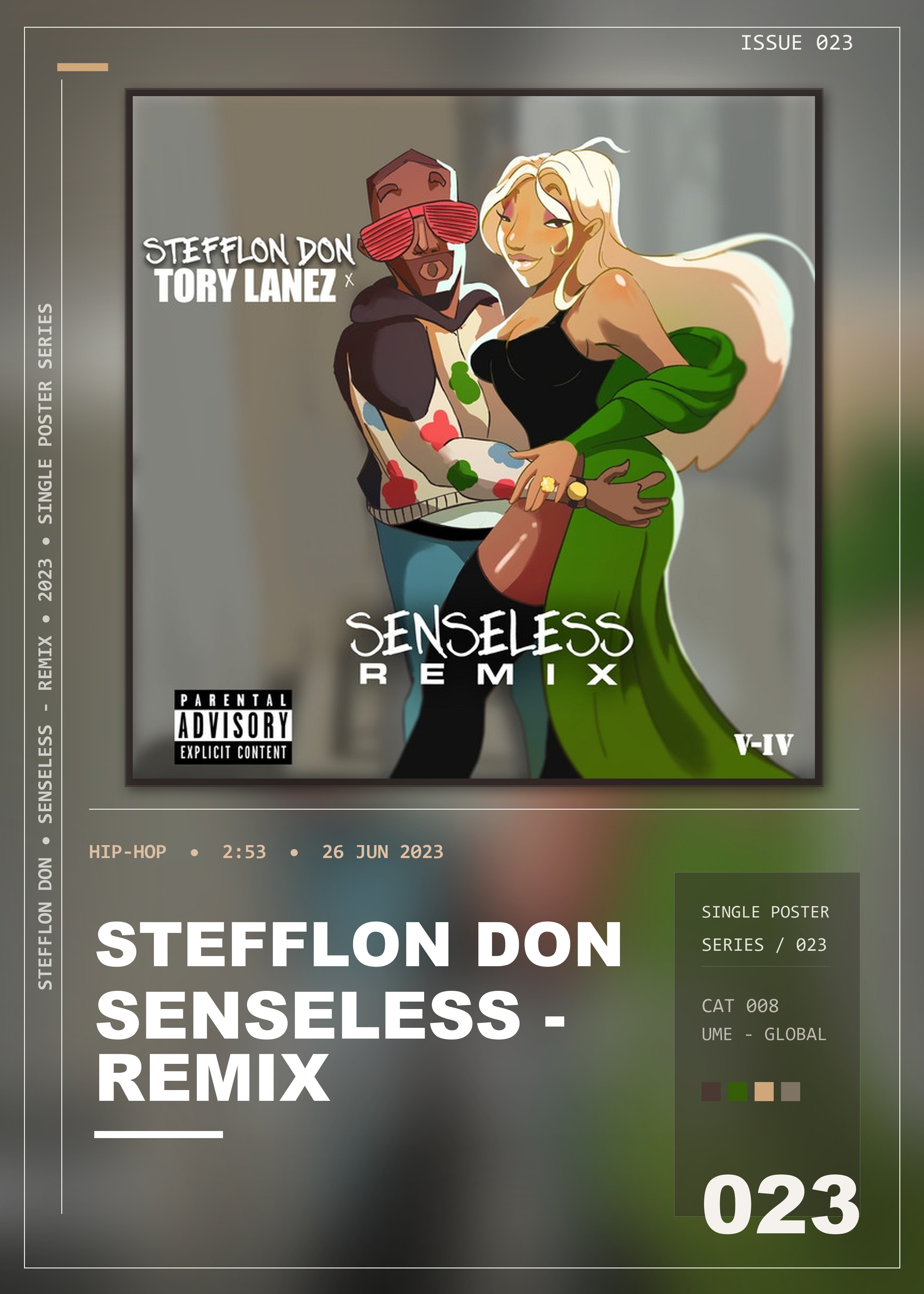 Music poster: Stefflon Don - Senseless - Remix