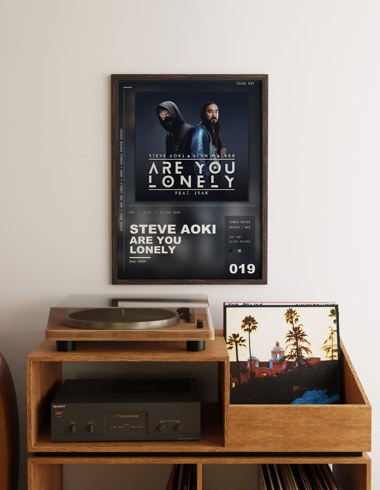 Music poster: Steve Aoki - Are You Lonely feat ISÁK