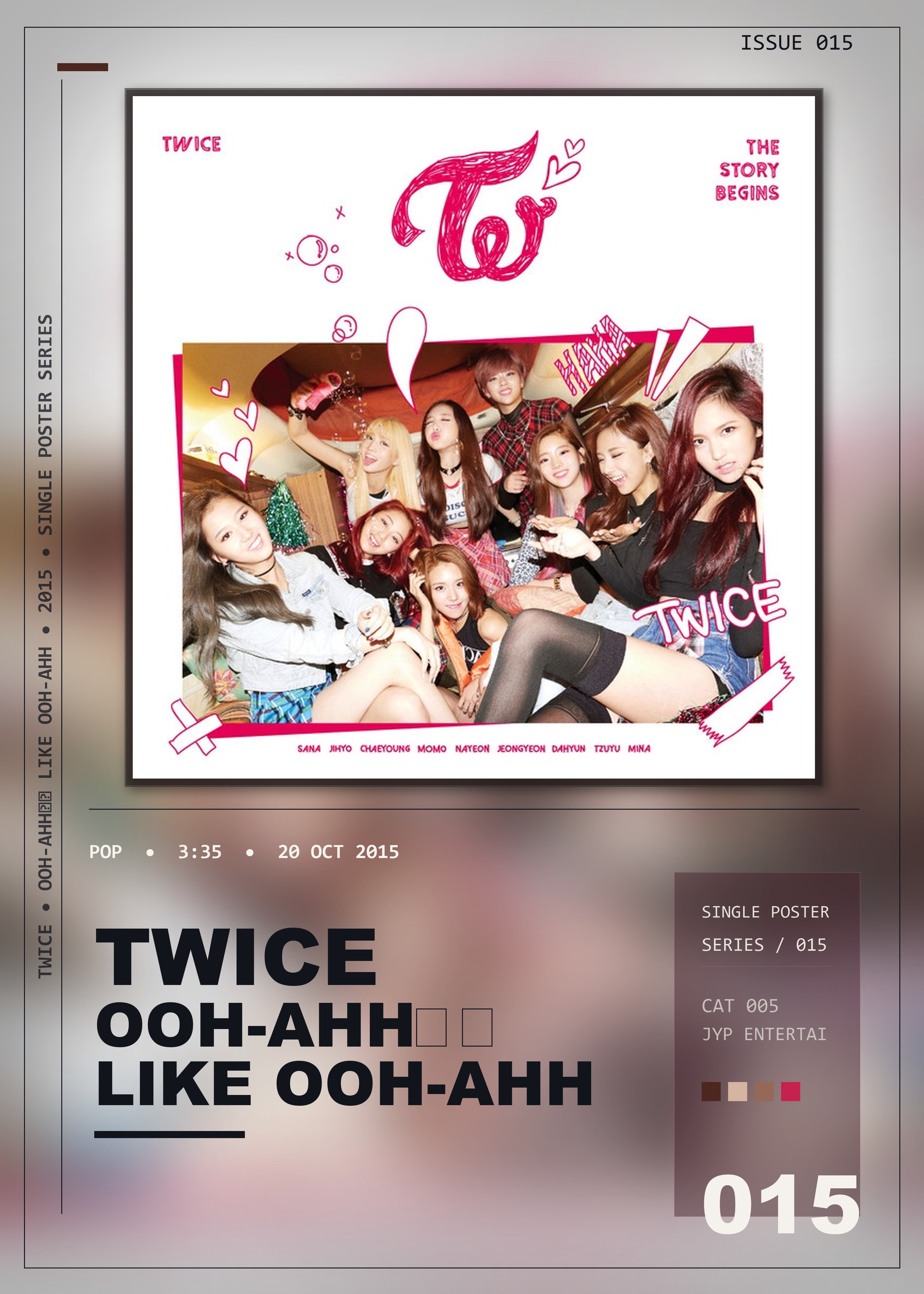 Music poster: TWICE - OOH-AHH하게 Like OOH-AHH
