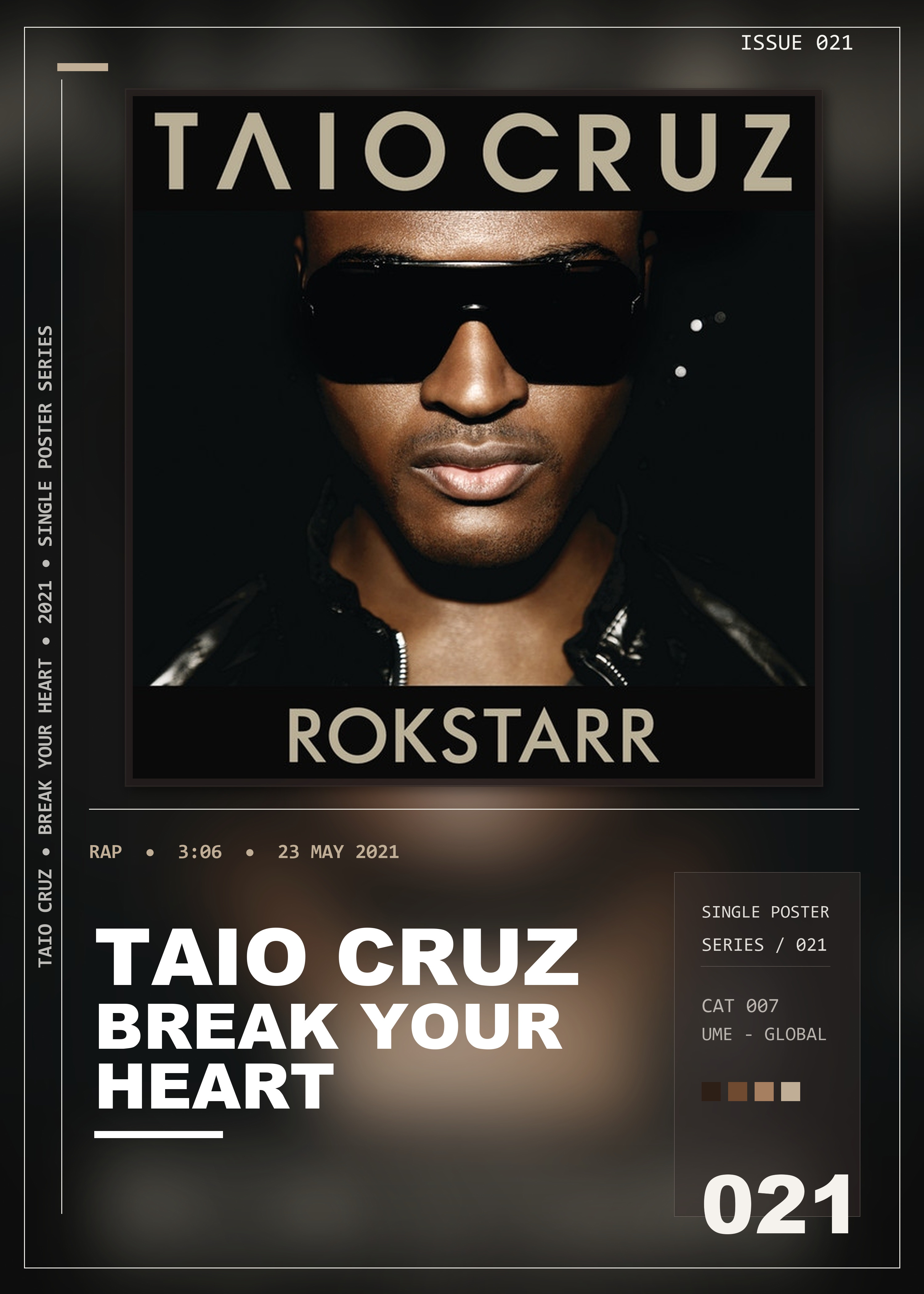Music poster: Taio Cruz - Break Your Heart