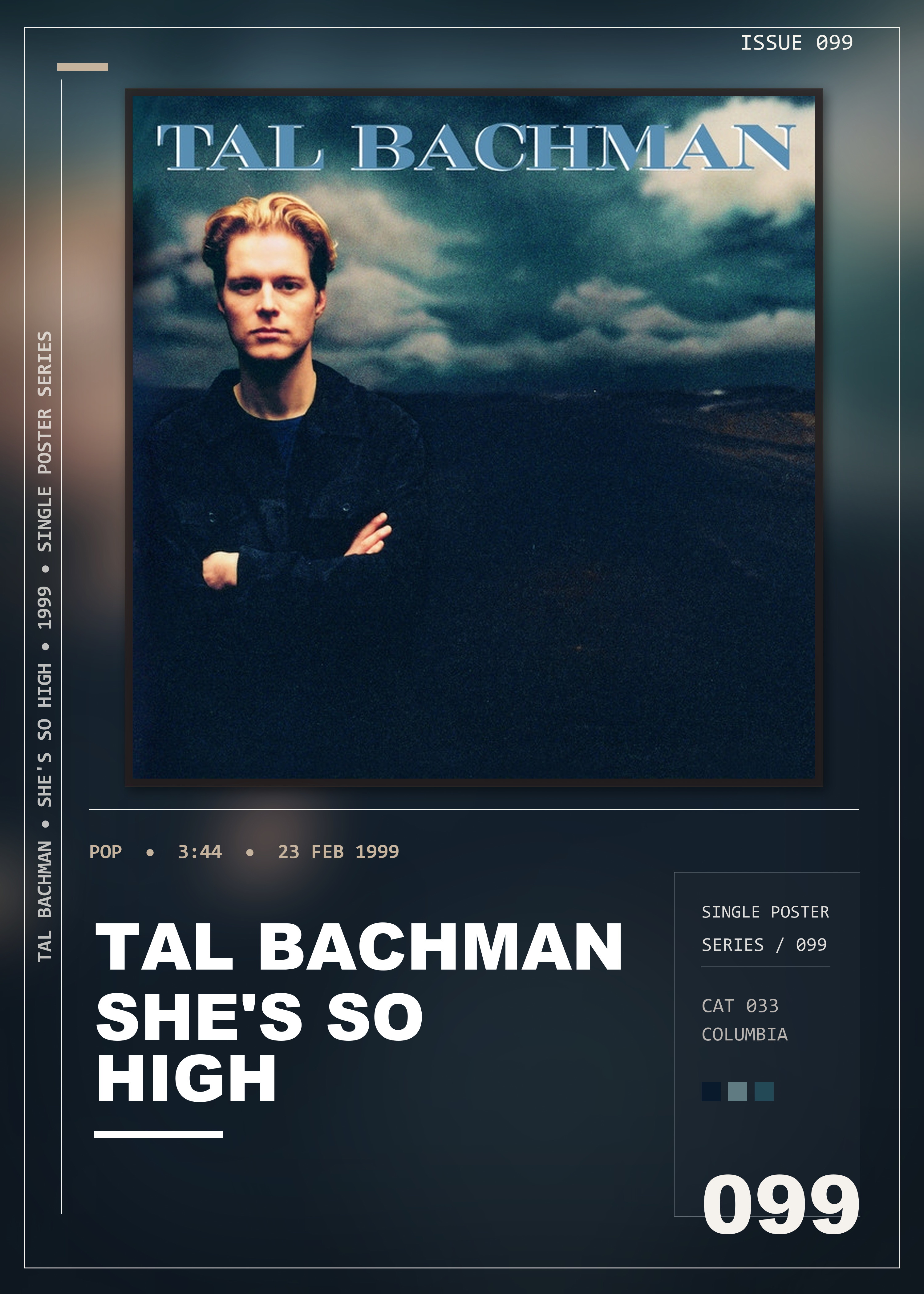 Music poster: Tal Bachman - Shes so High