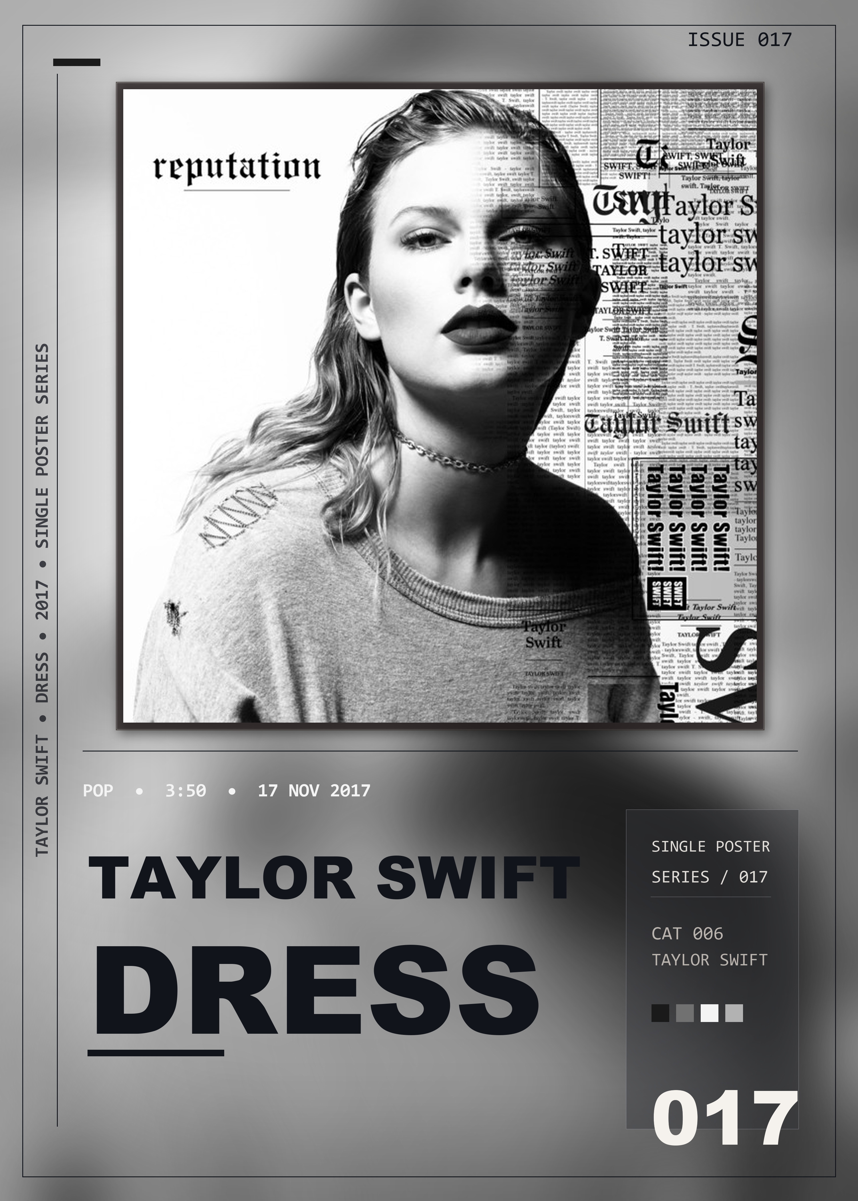 Music poster: Taylor Swift - Dress