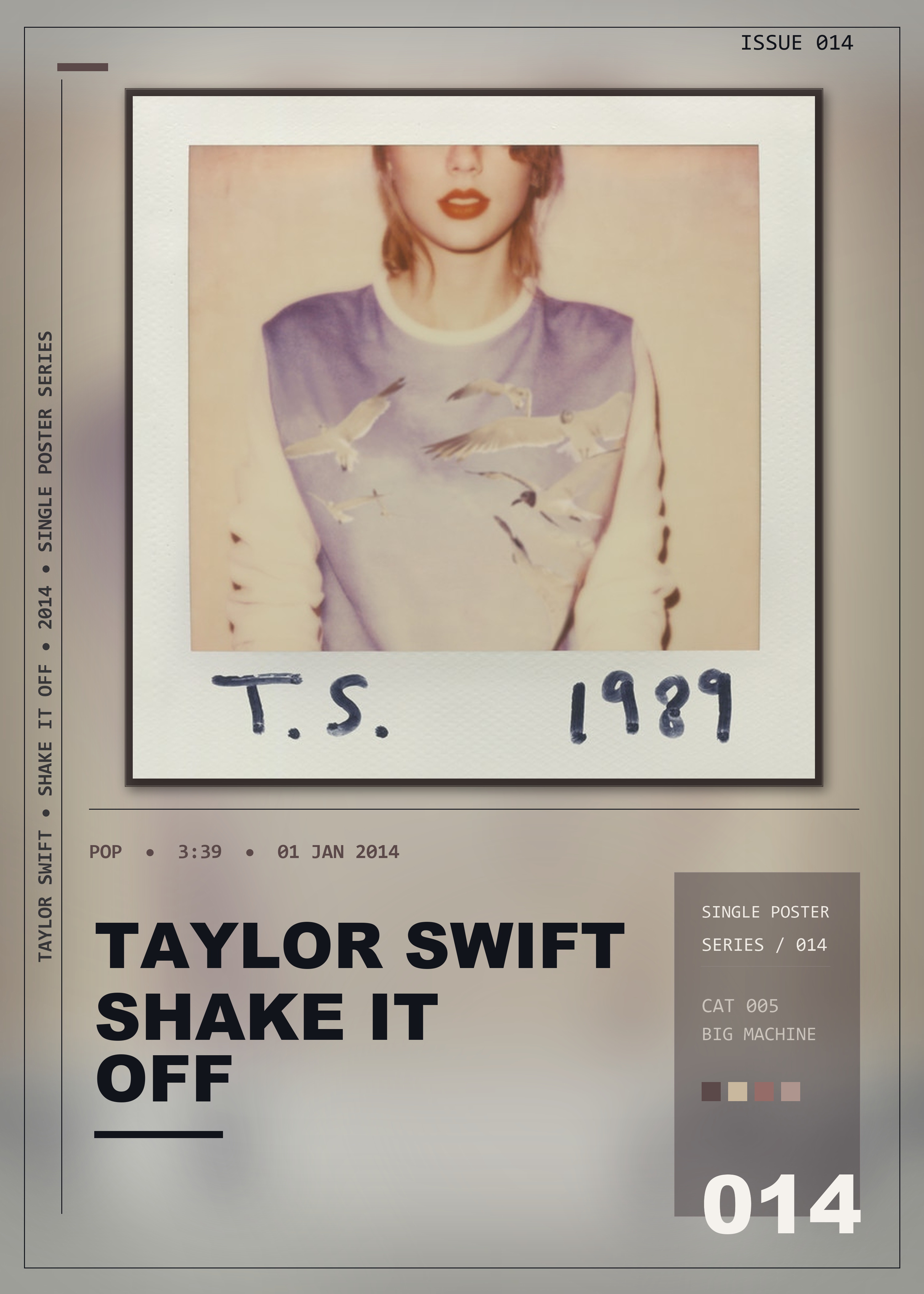 Music poster: Taylor Swift - Shake It Off