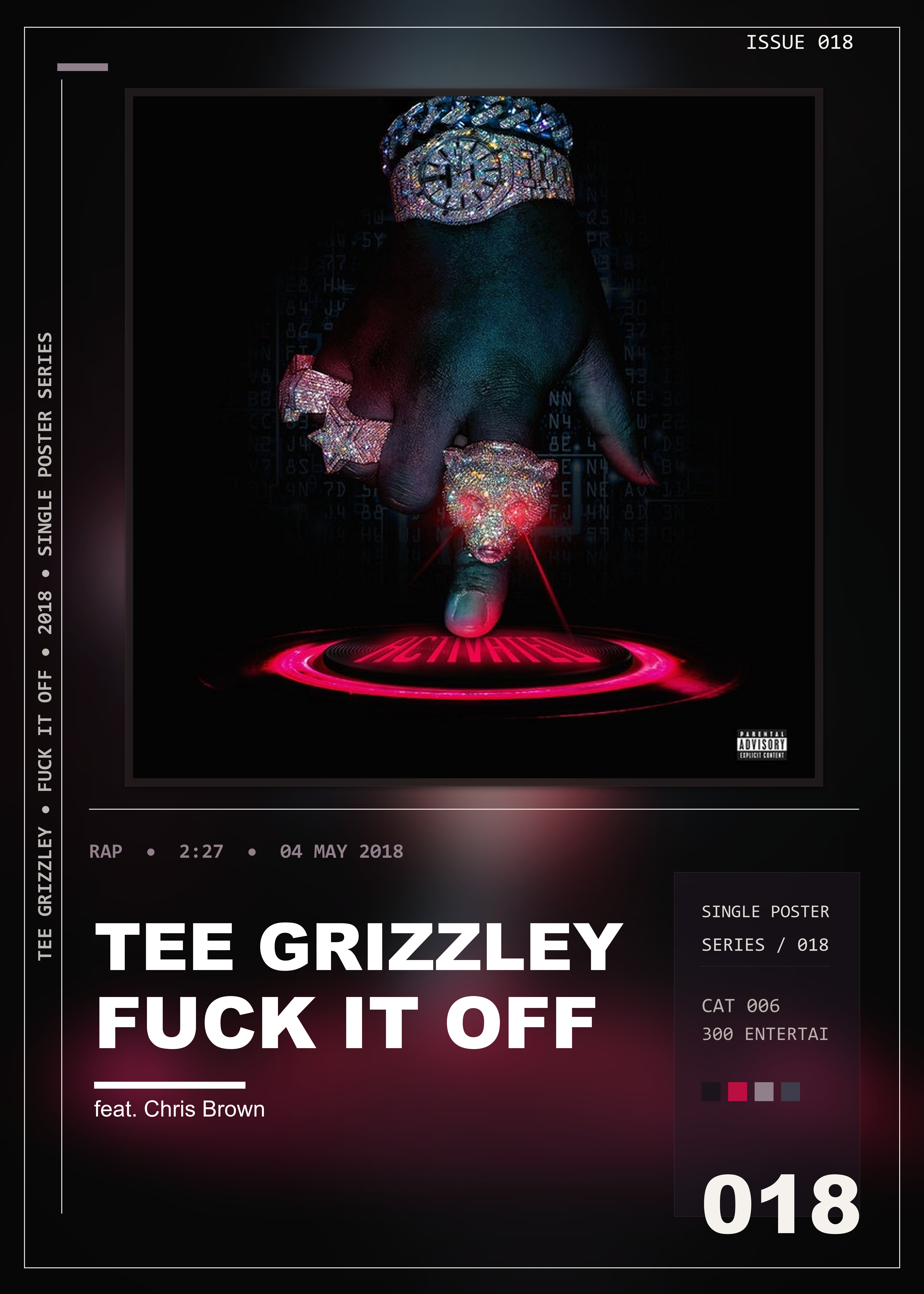 Music poster: Tee Grizzley - Fuck It Off feat Chris Brown