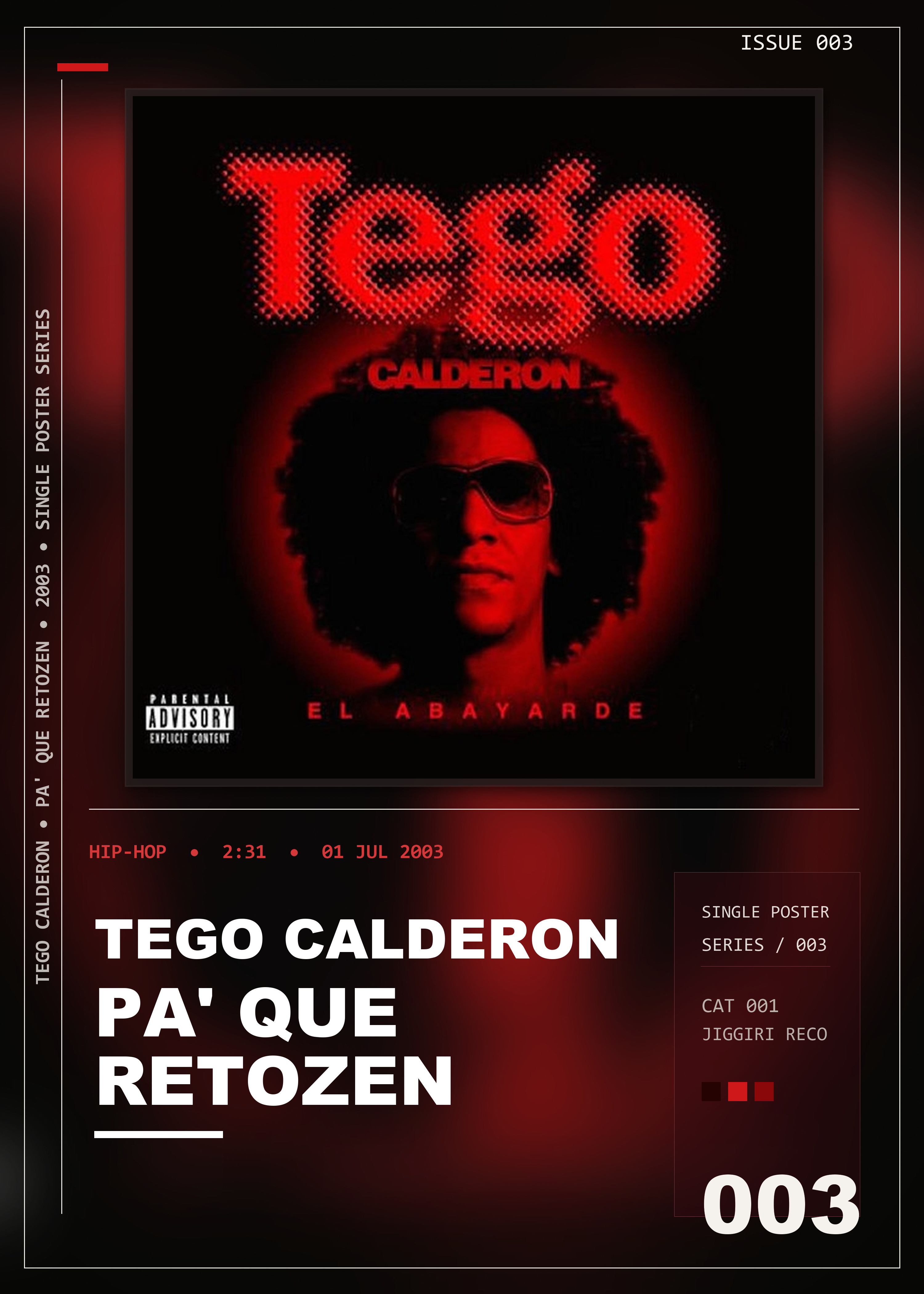 Music poster: Tego Calderon - Pa Que Retozen