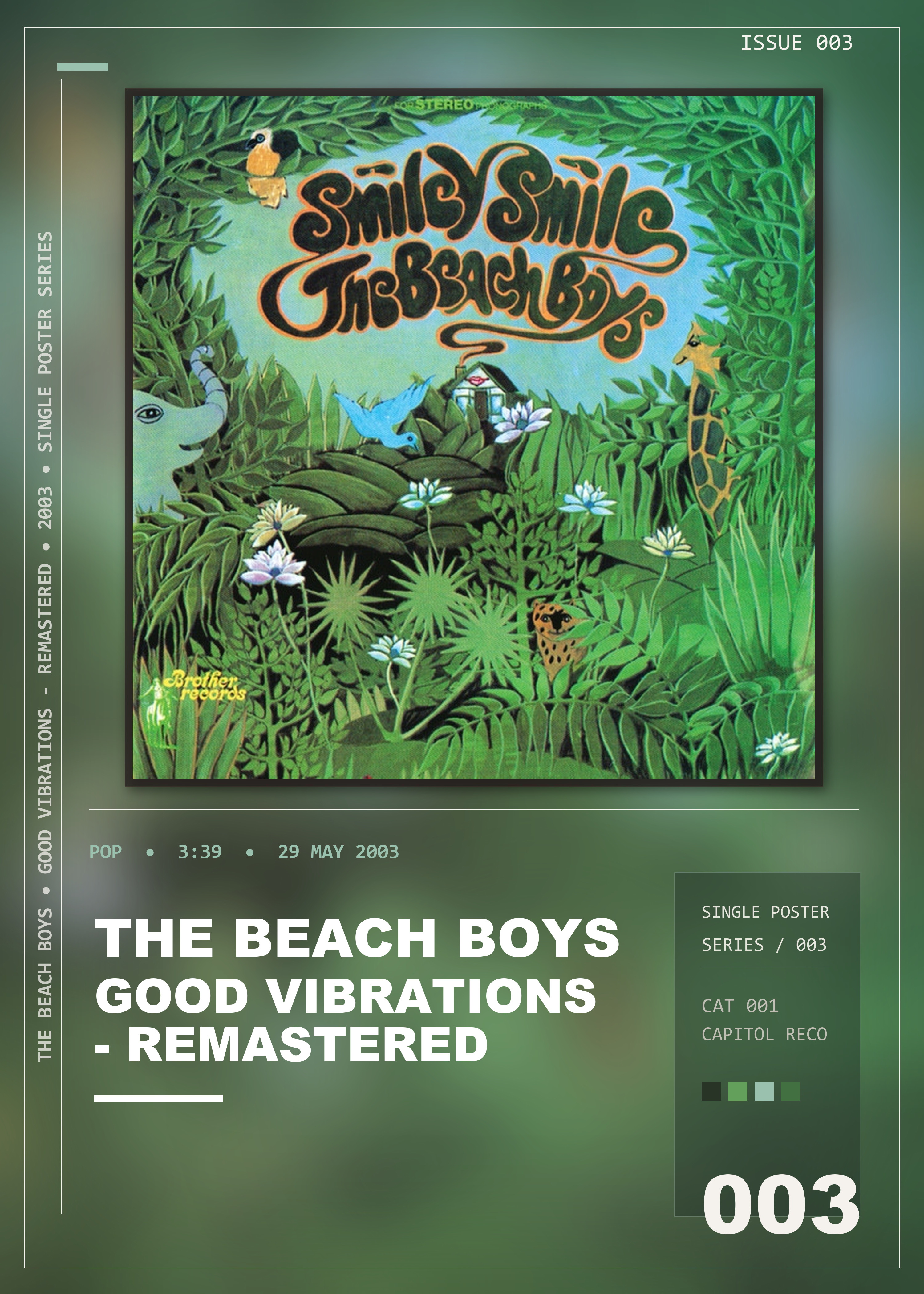 Music poster: The Beach Boys - Good Vibrations - Remastered