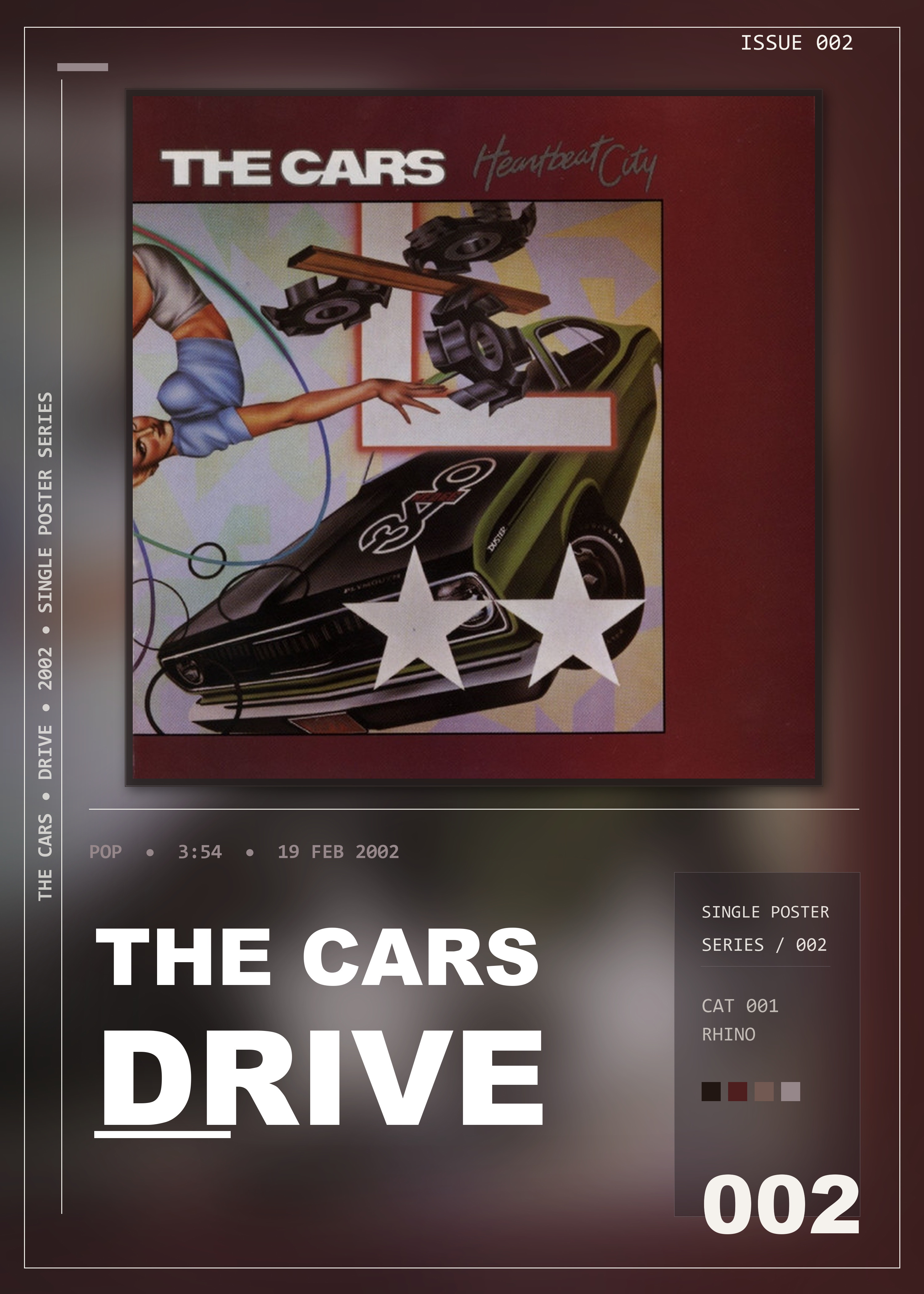 Music poster: The Cars - Drive
