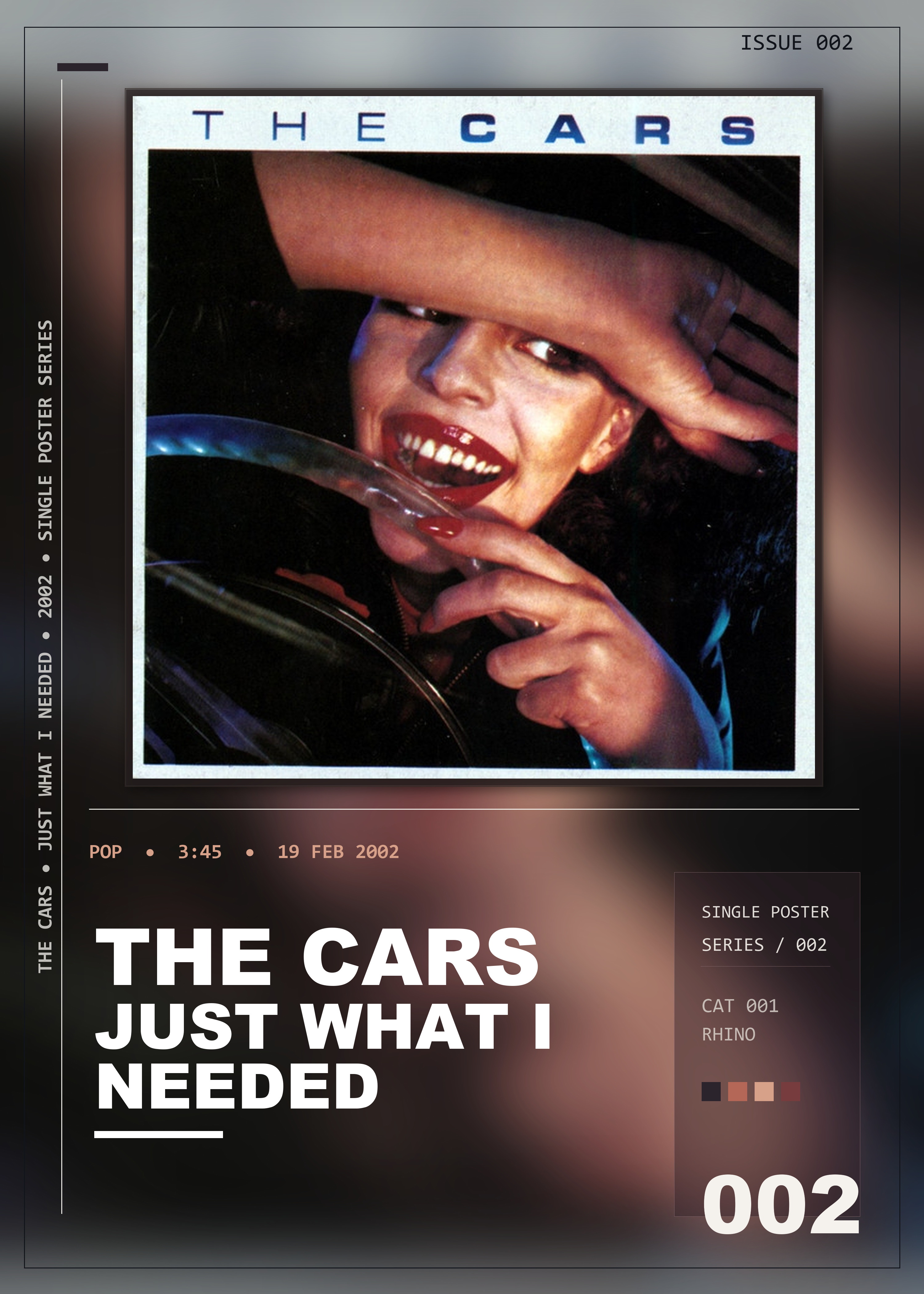 Music poster: The Cars - Just What I Needed