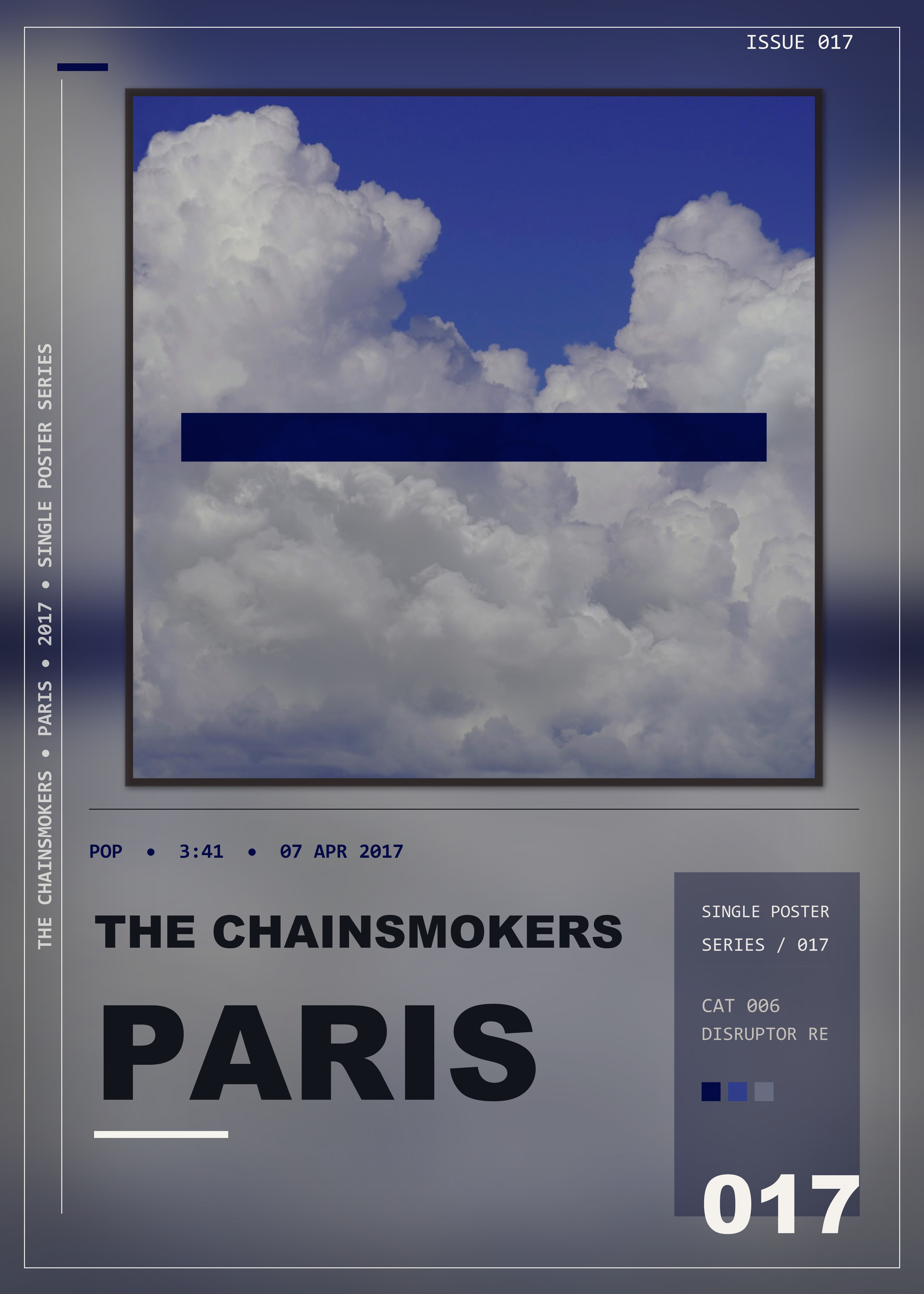 Music poster: The Chainsmokers - Paris